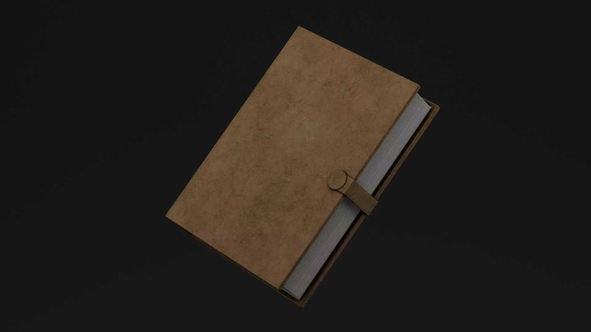 Large Note Book Low-poly 3D model_0