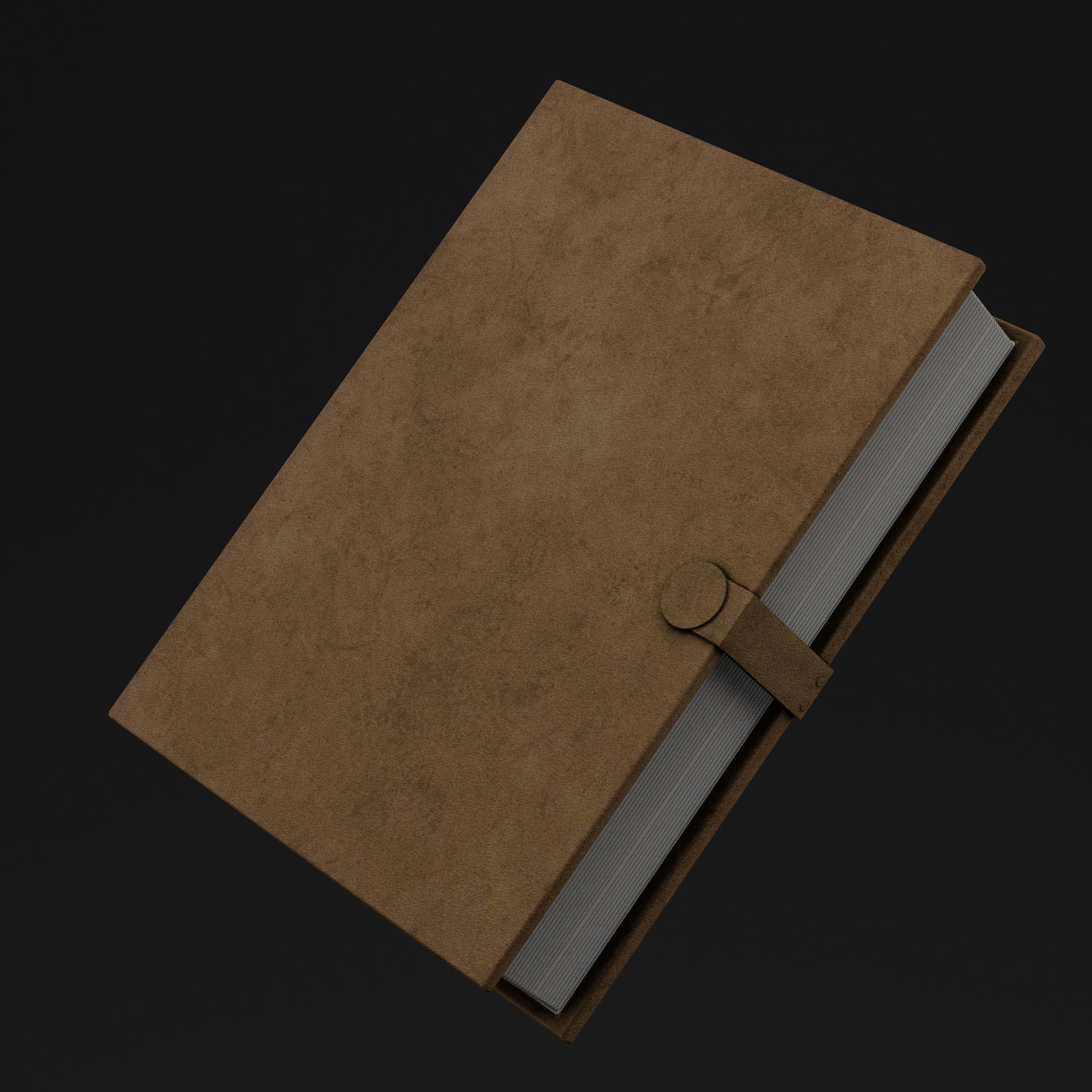 Large Note Book Low-poly 3D model_6