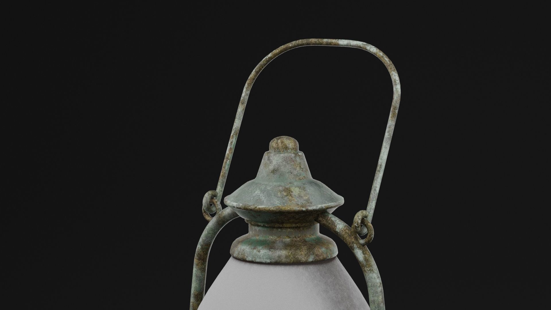 Iron Lantern Low-poly 3D model_1