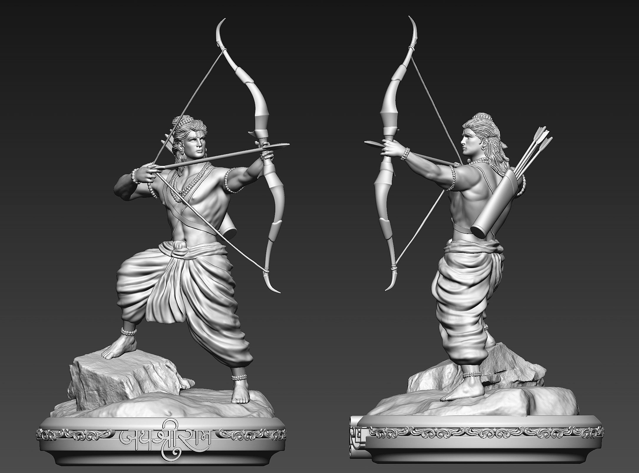 Shree Ram 3D print model_4