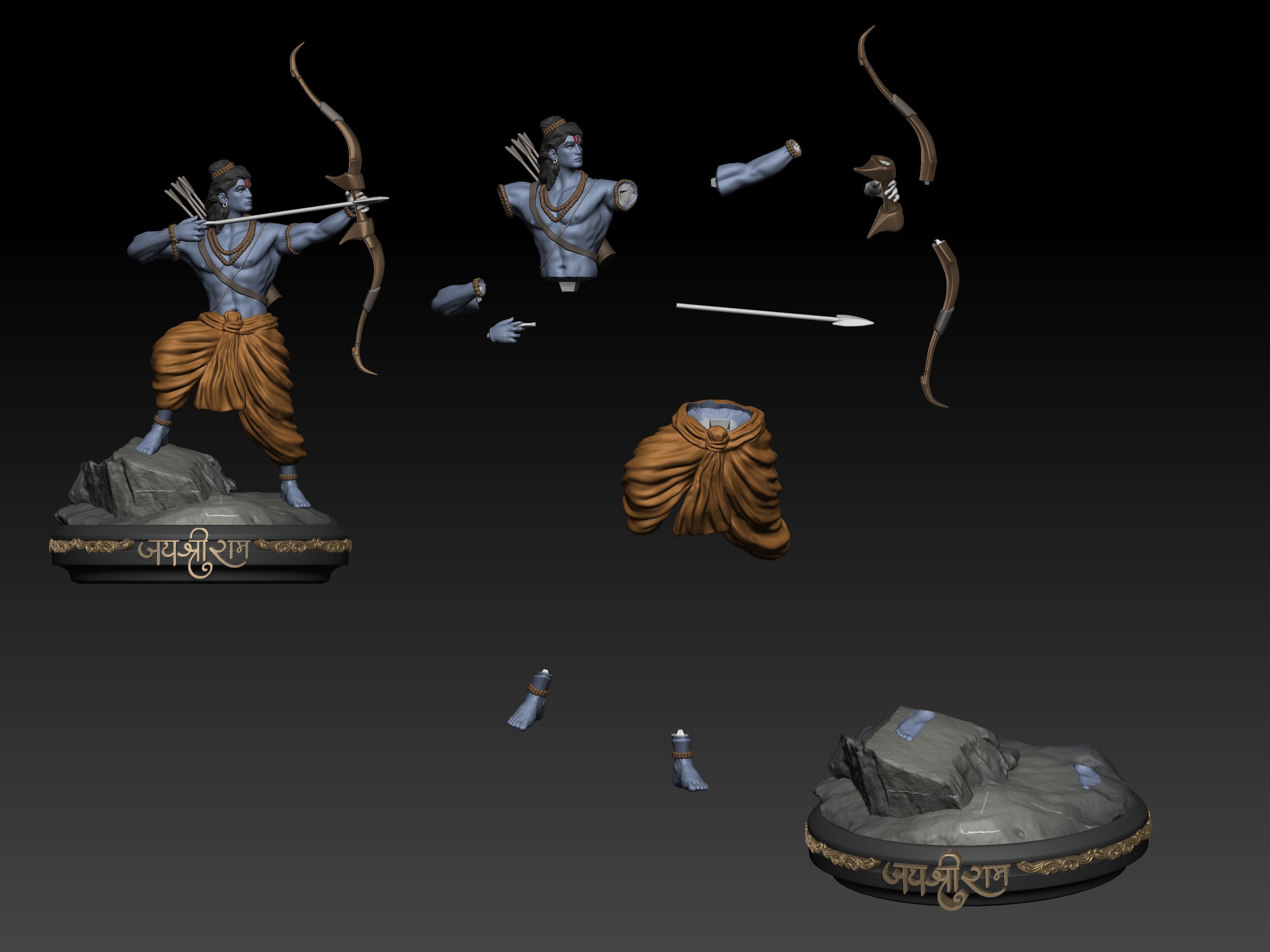 Shree Ram 3D print model_5