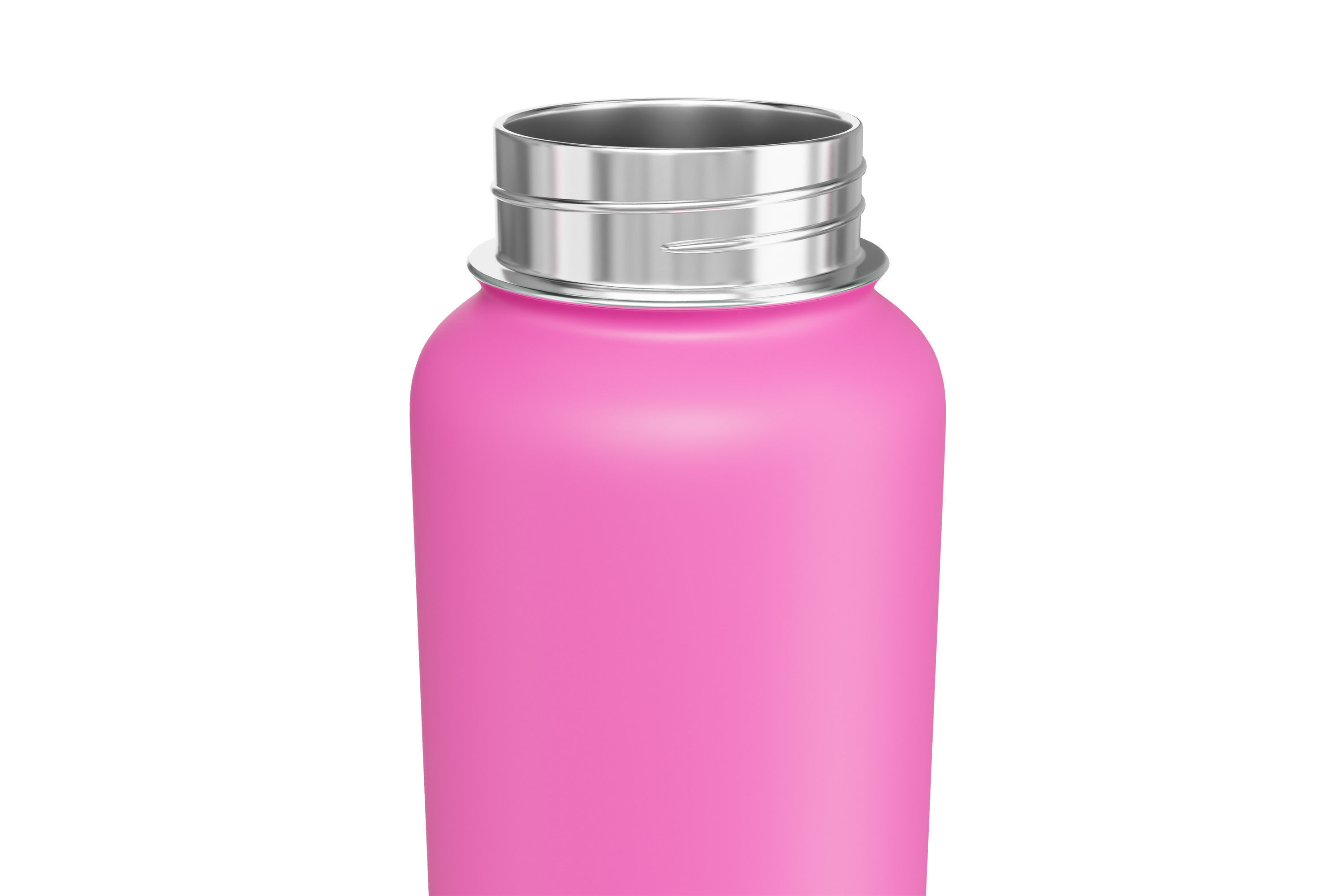 Pink Water Bottle 02 3D model_7