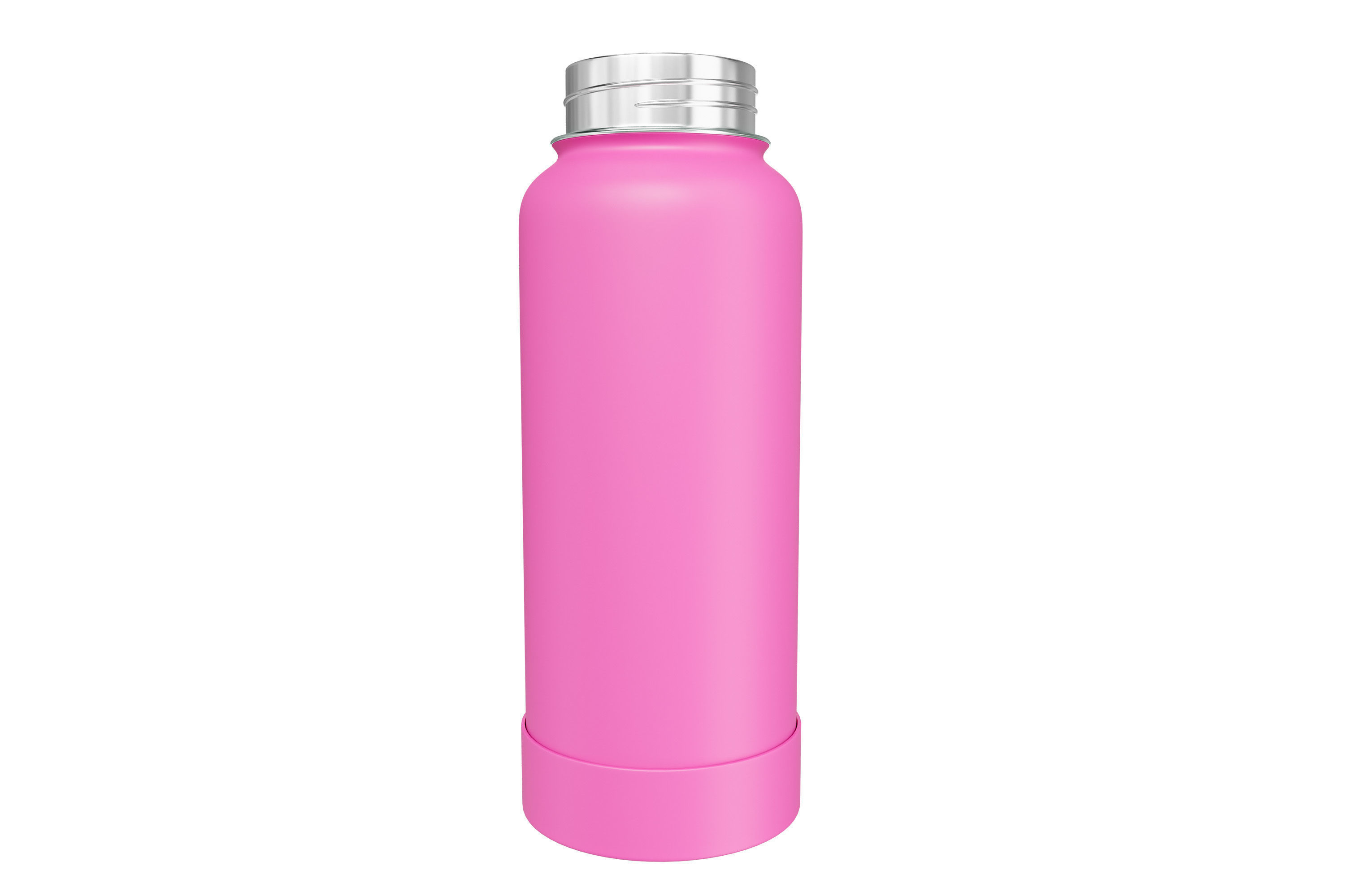 Pink Water Bottle 02 3D model_3