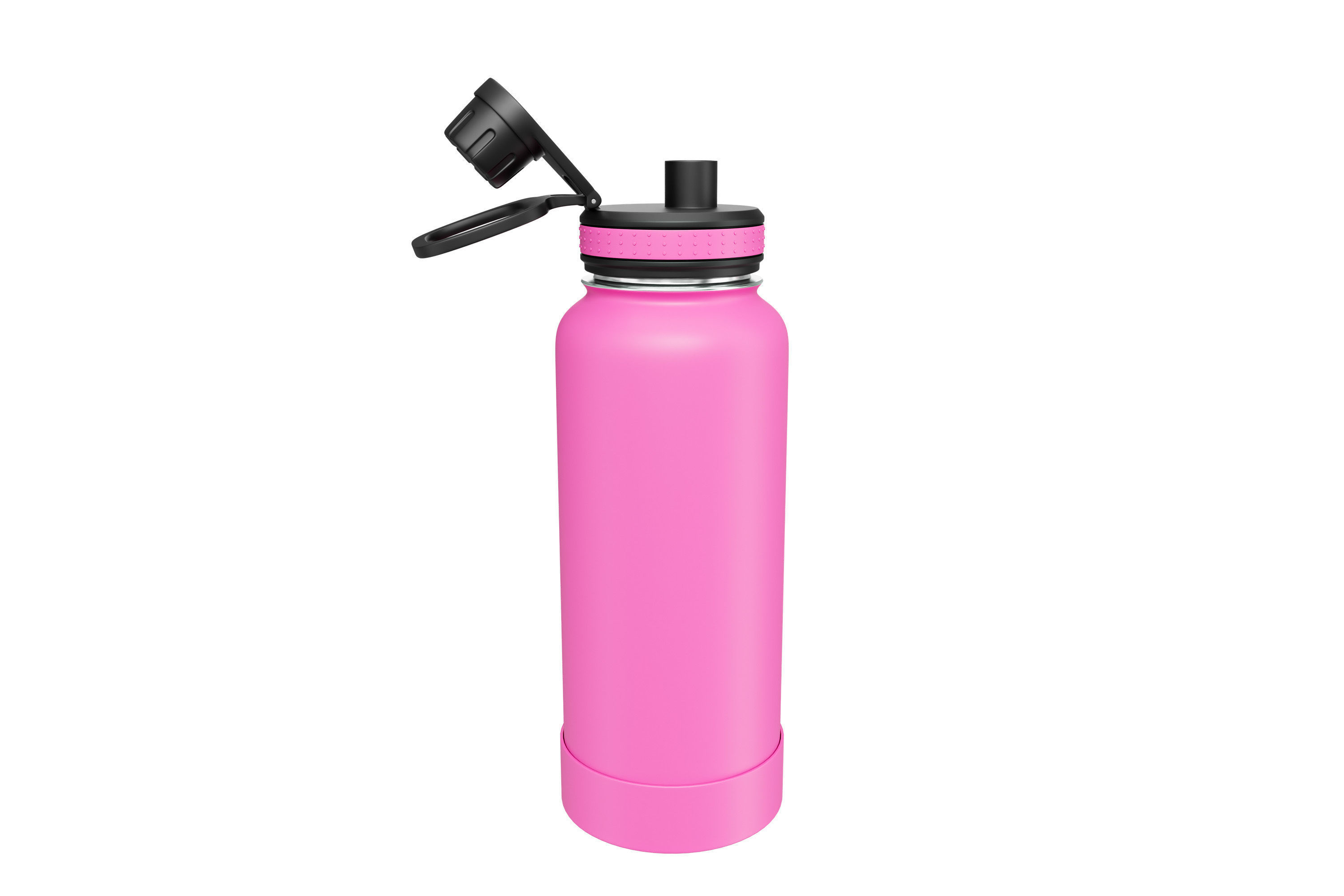 Pink Water Bottle 02 3D model_2