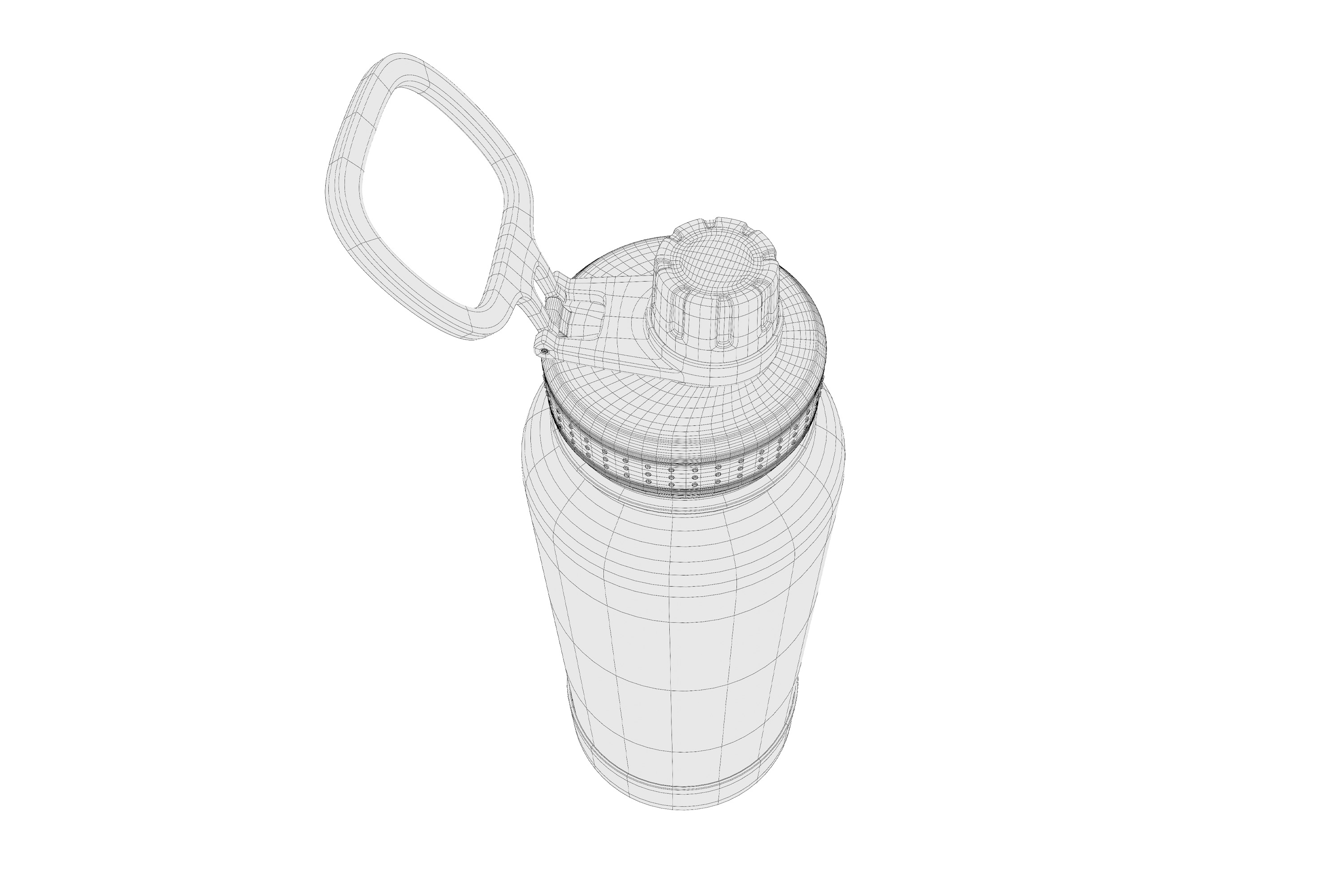 Pink Water Bottle 02 3D model_13