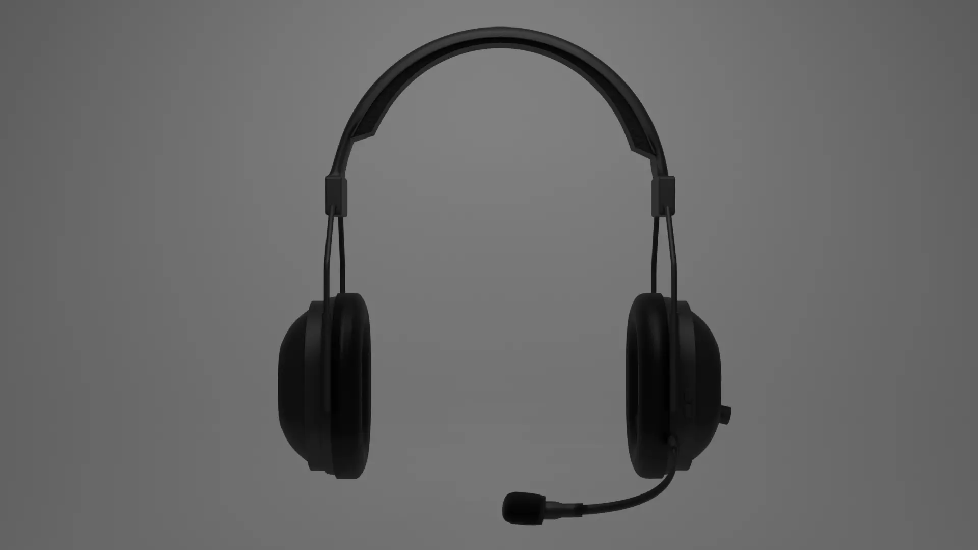 simple headphone Free 3D model_0