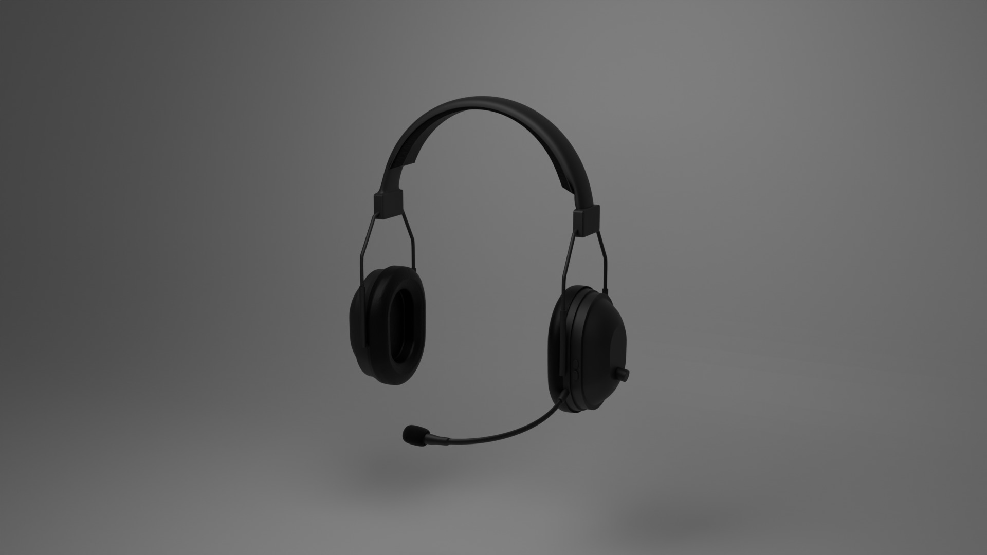 simple headphone Free 3D model_4