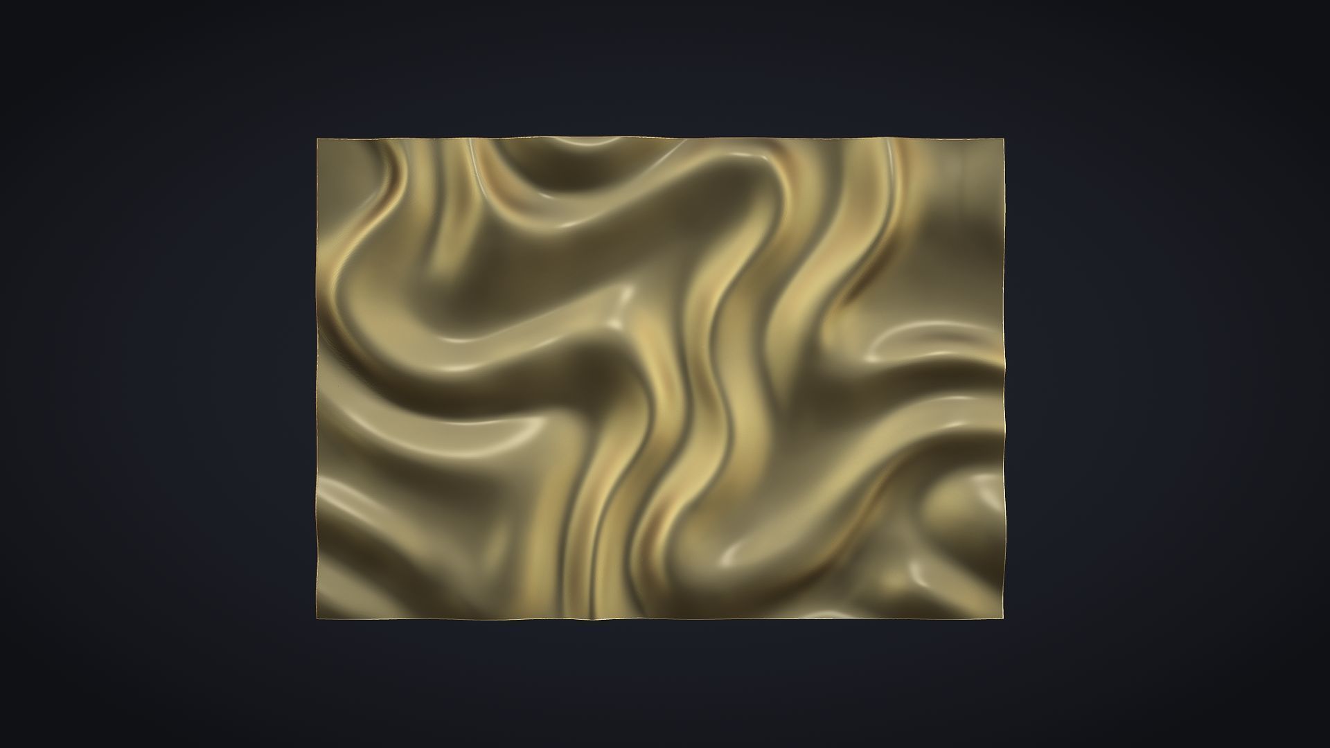 Wavy Wall Art Panel for cnc carving 3D print model_7