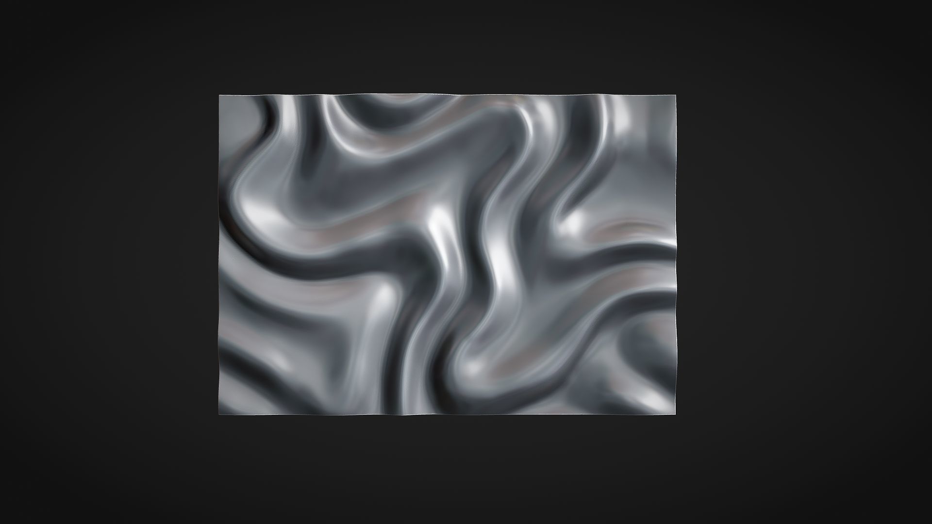 Wavy Wall Art Panel for cnc carving 3D print model_10