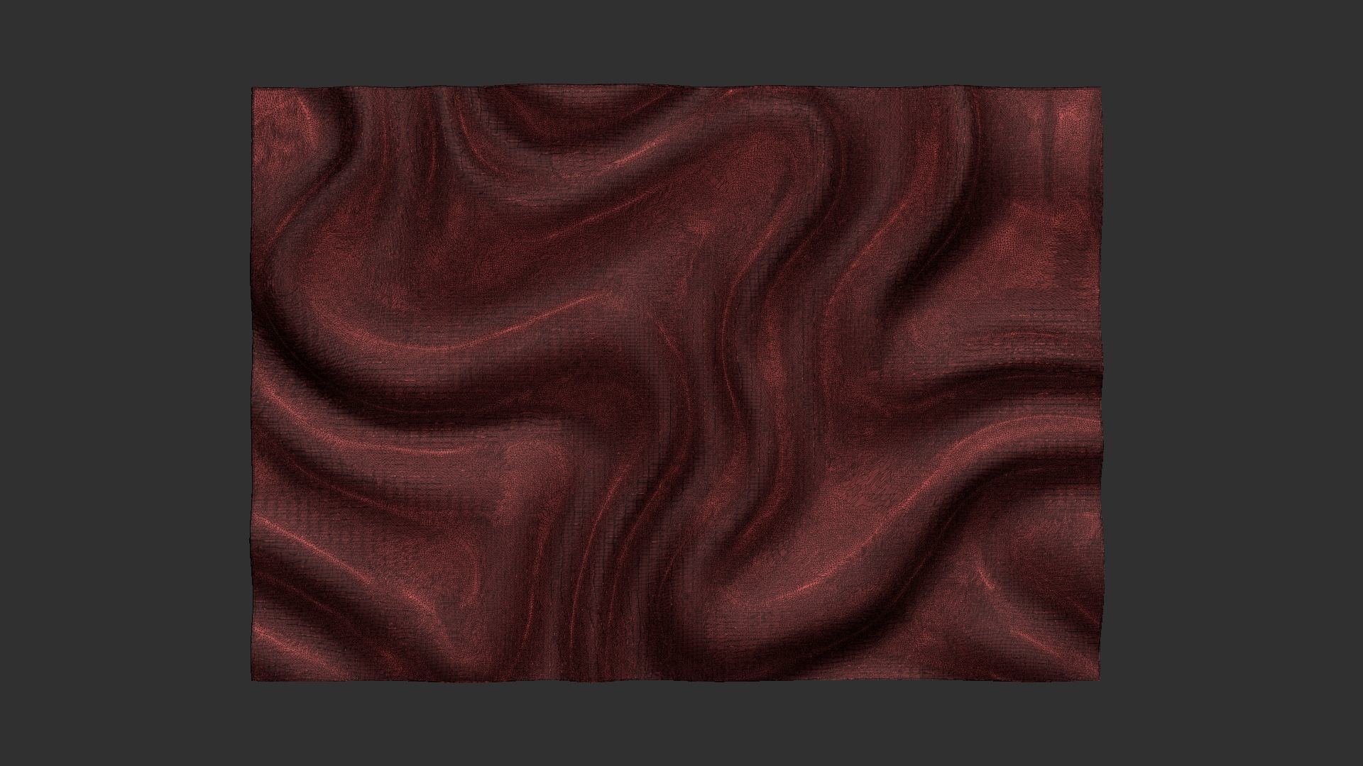 Wavy Wall Art Panel for cnc carving 3D print model_11