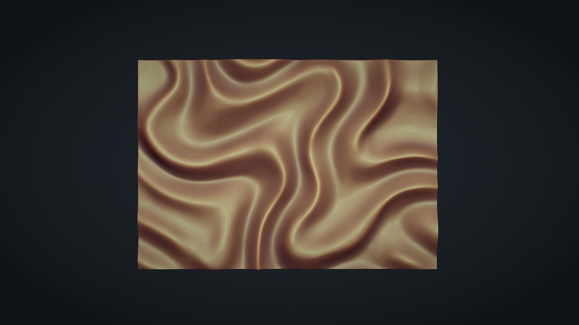 Wavy Wall Art Panel for cnc carving 3D print model_8