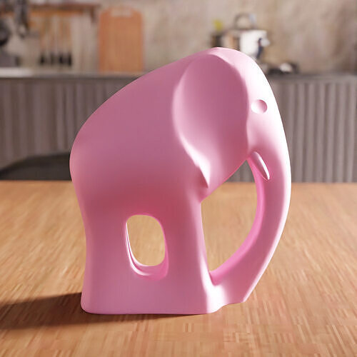 Elephant Statue STL File - 124 3D print model