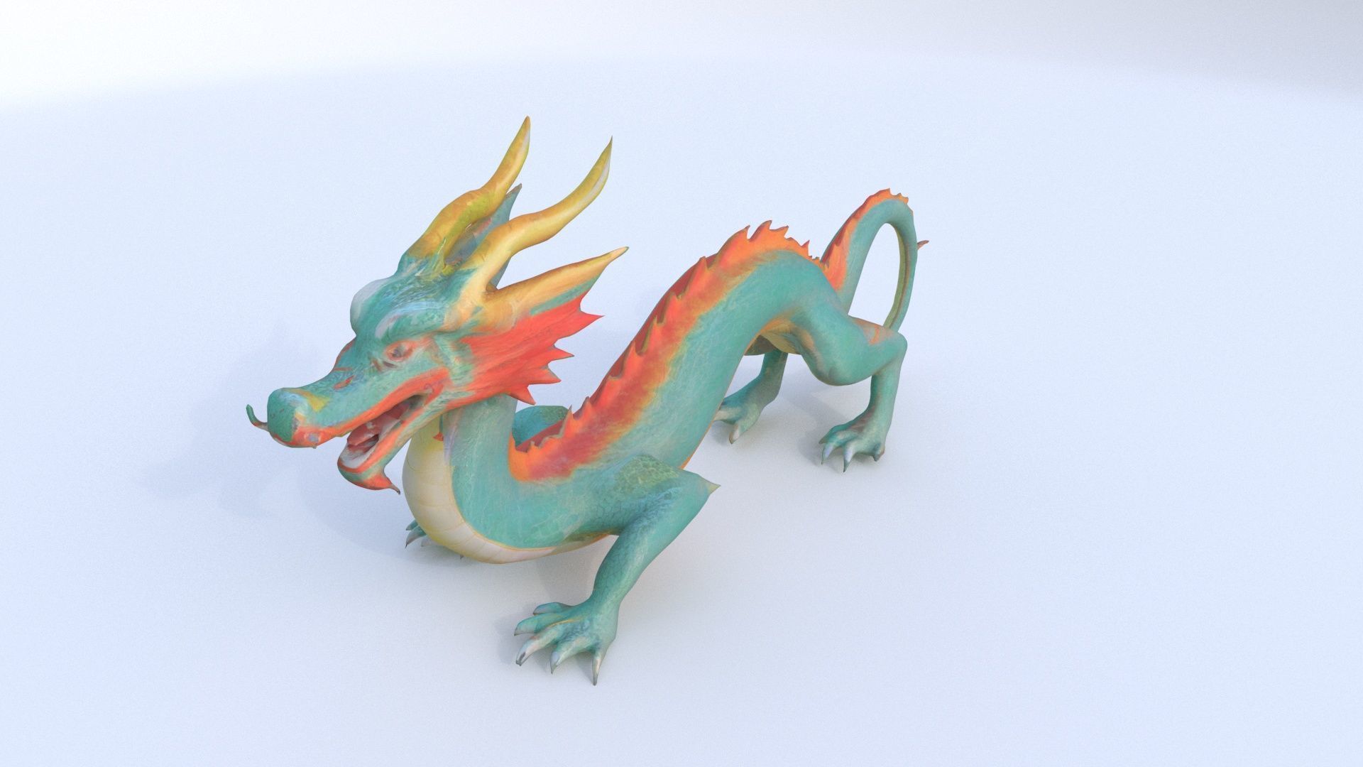 Chinese Dragon 3D model_2