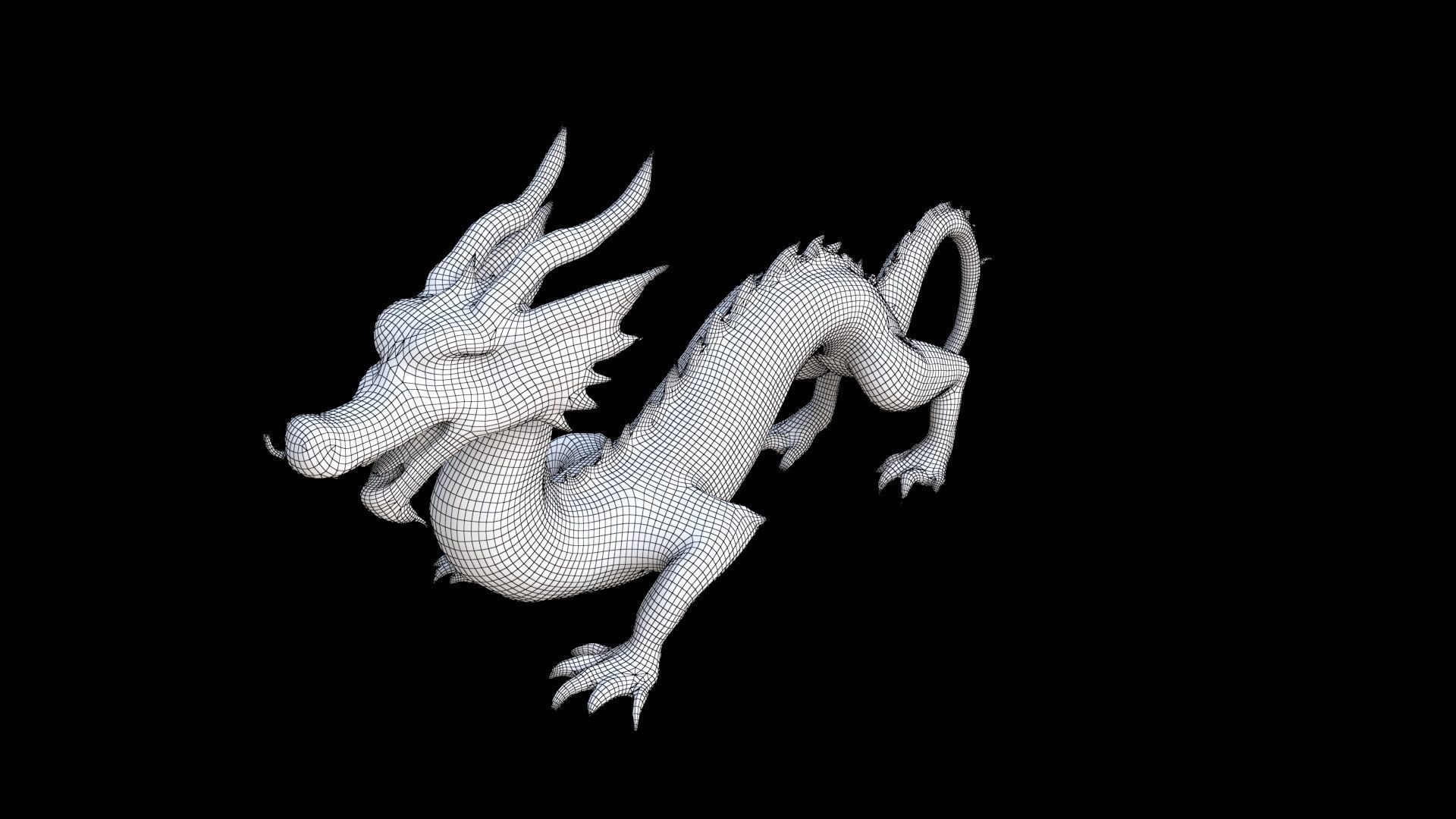 Chinese Dragon 3D model_7
