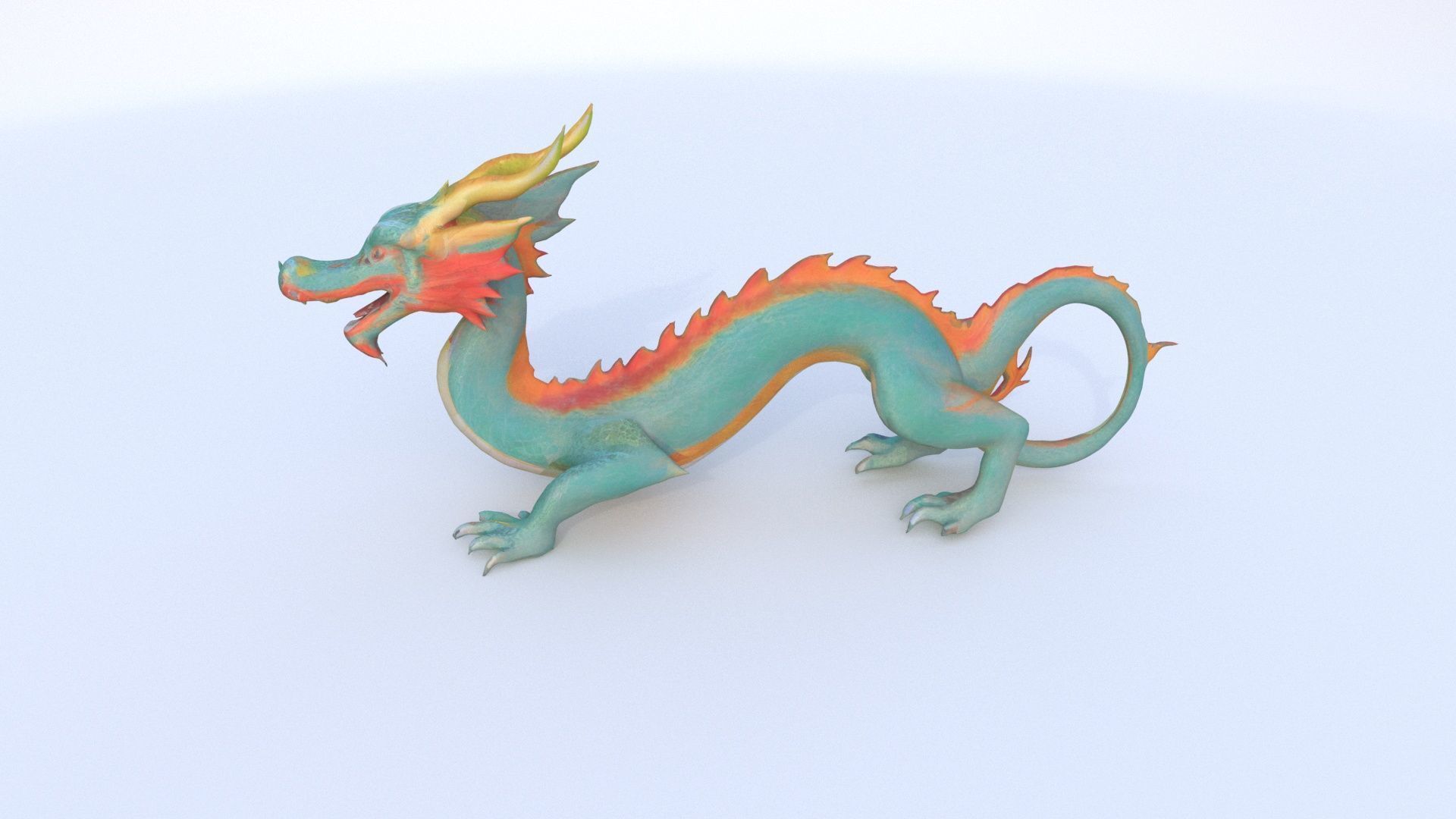 Chinese Dragon 3D model_3