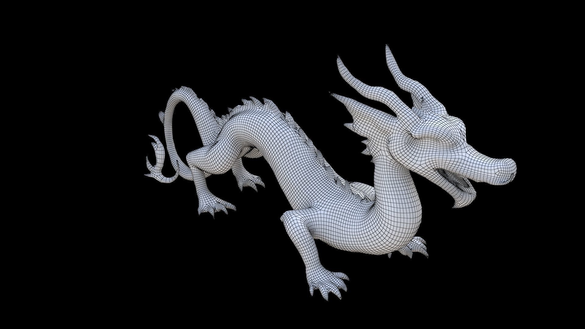 Chinese Dragon 3D model_6