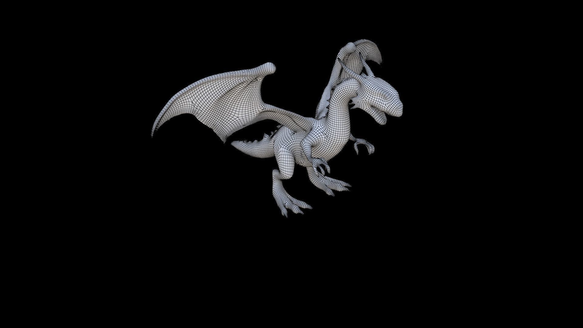 Drake Dragon 3D model_5