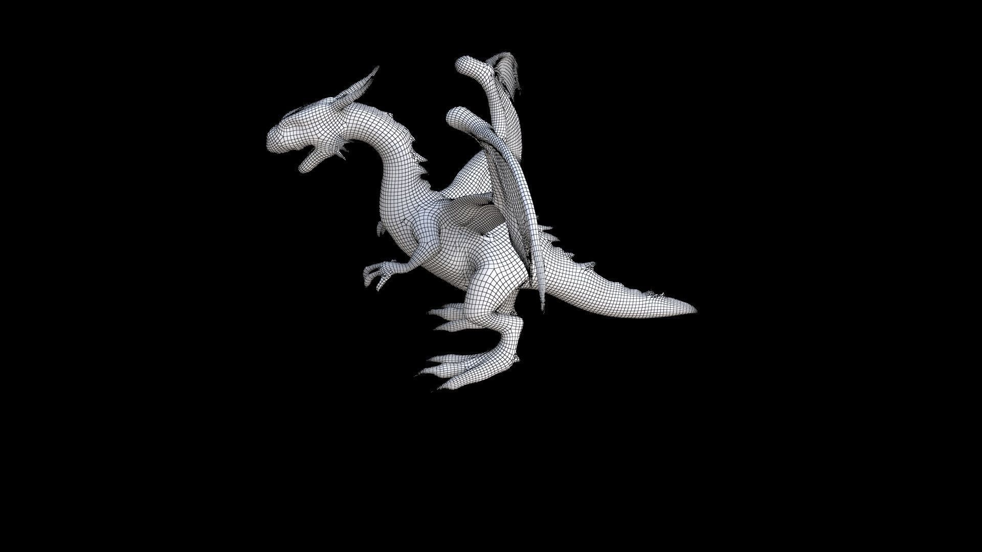 Drake Dragon 3D model_7