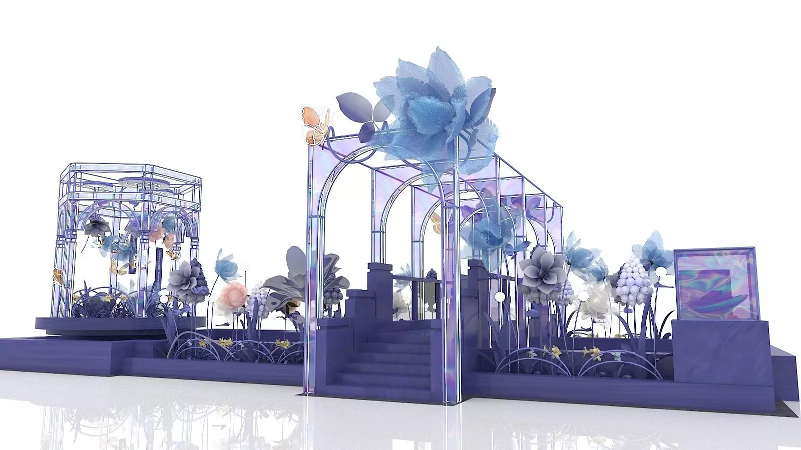 Floristry Fine art display 3D model_0