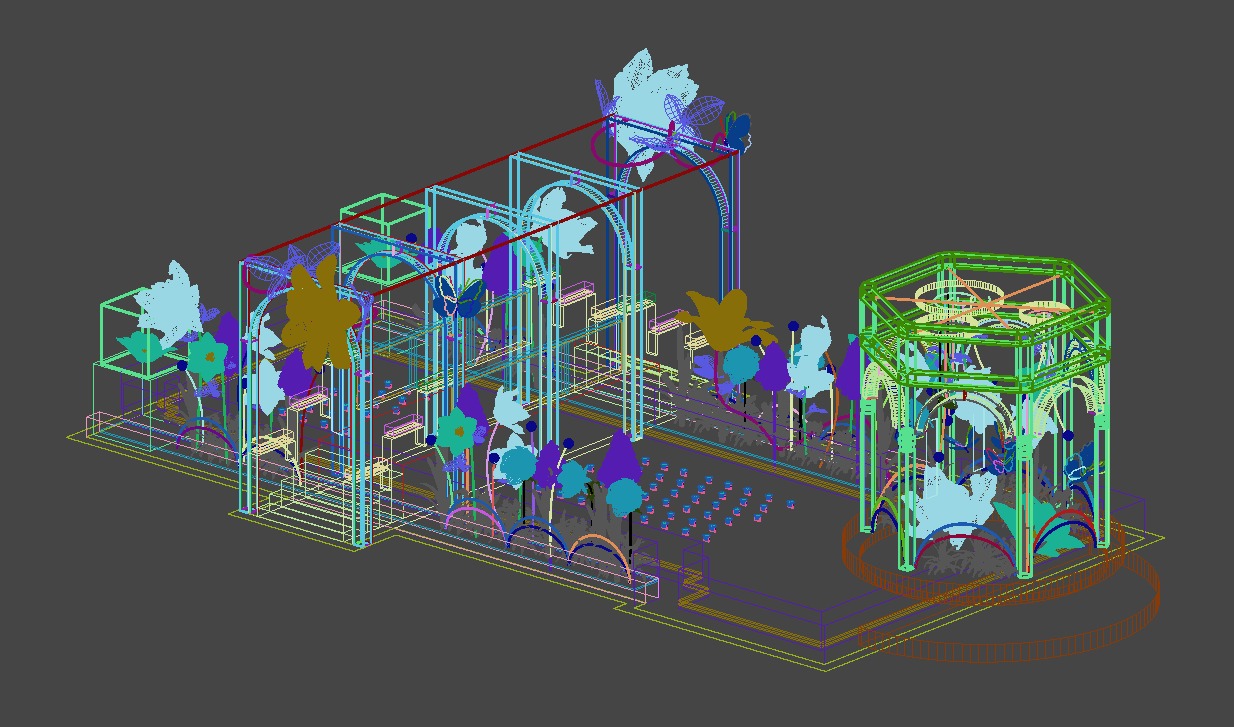 Floristry Fine art display 3D model_13