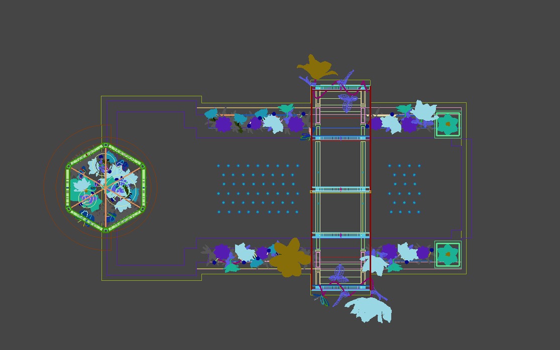 Floristry Fine art display 3D model_11