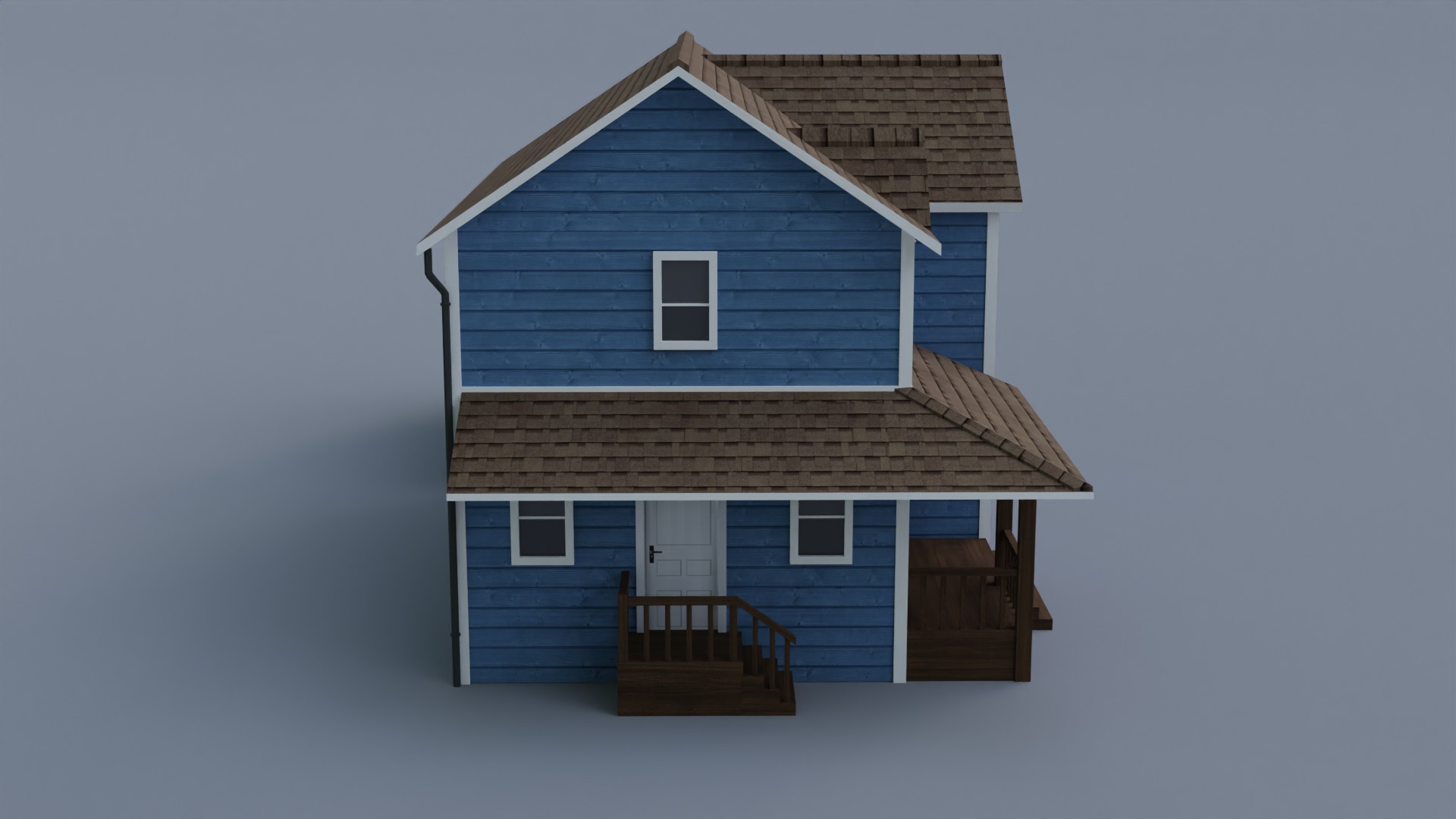 Low Poly house 6 Low-poly 3D model_6