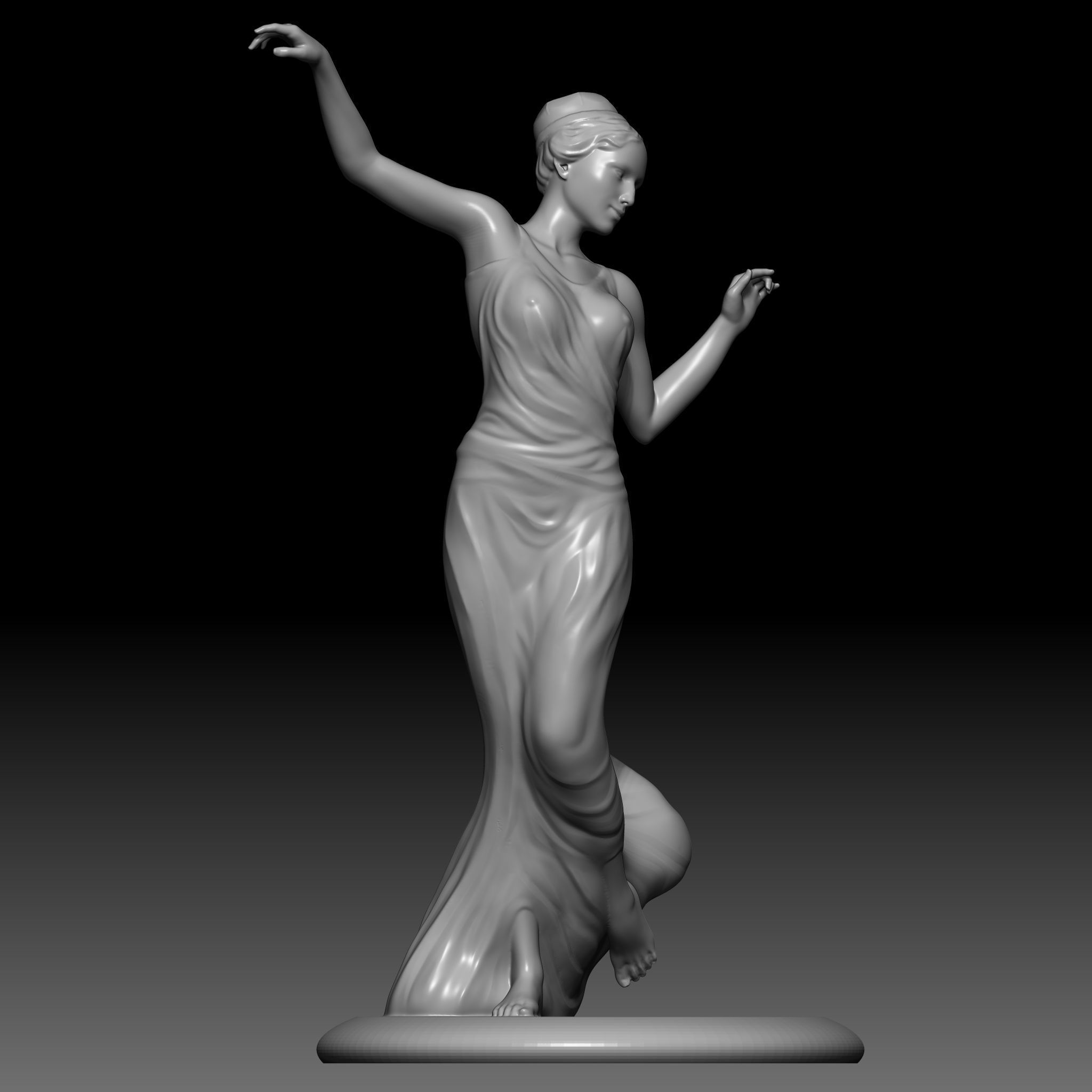 The dancer 3D print model_3