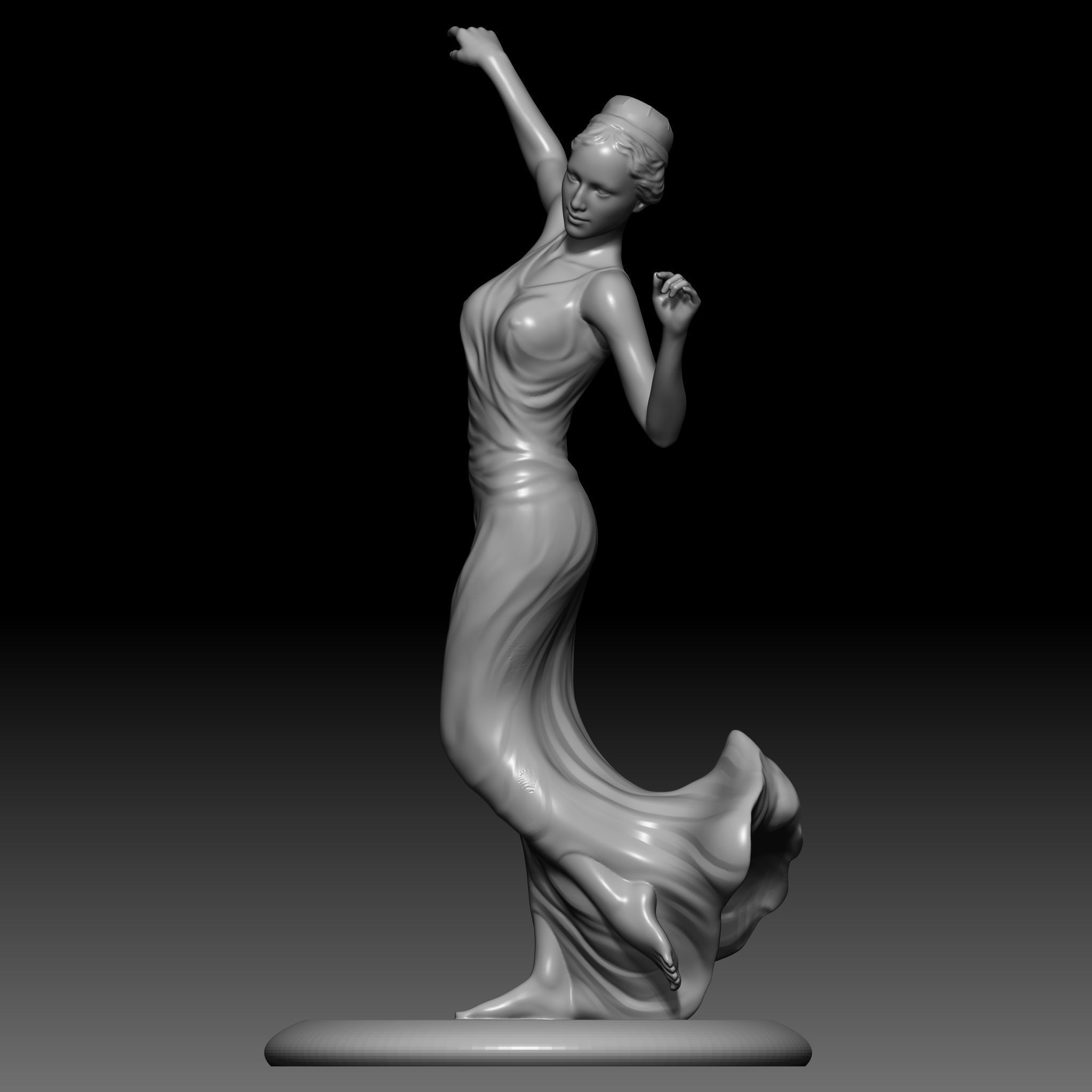 The dancer 3D print model_7