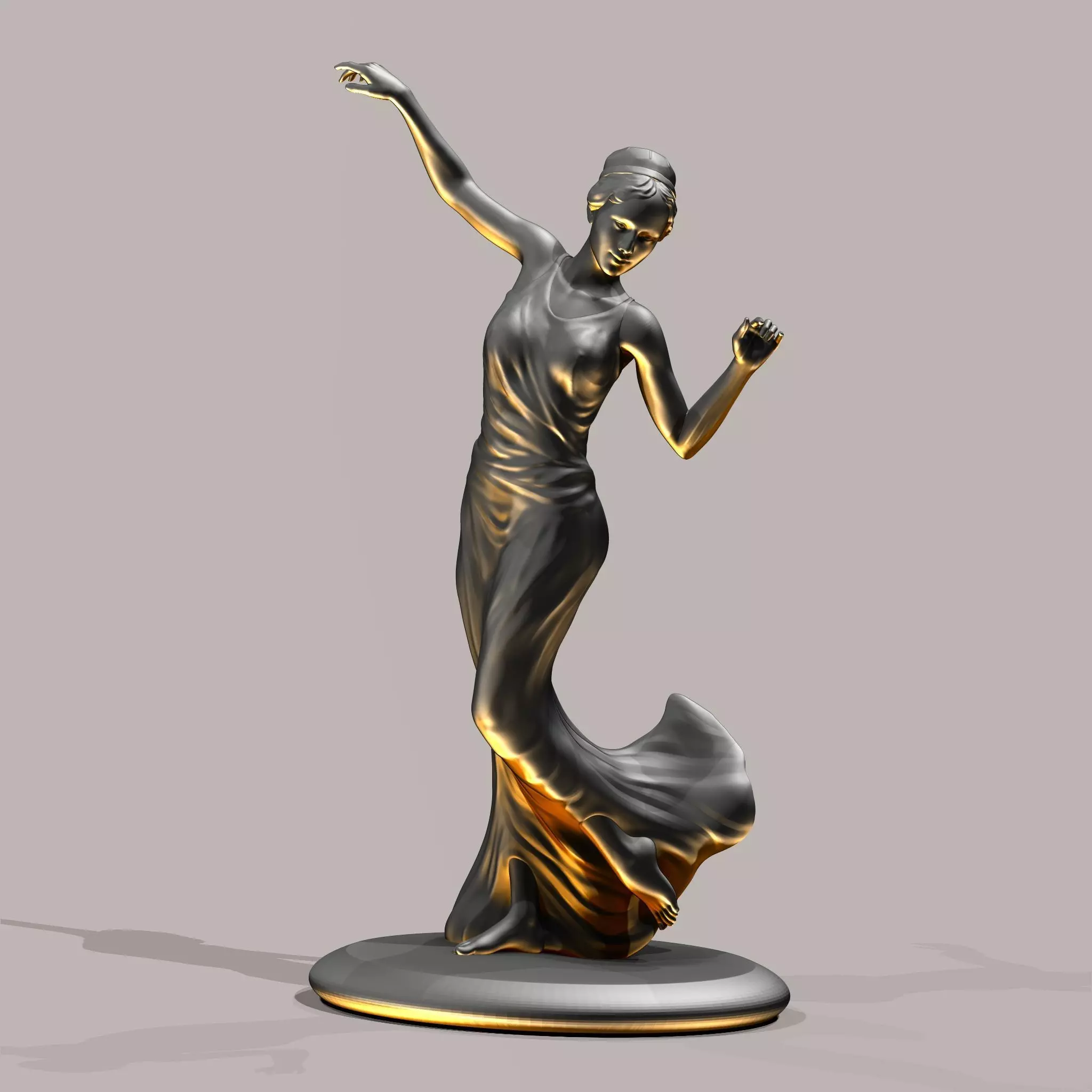 The dancer 3D print model_0