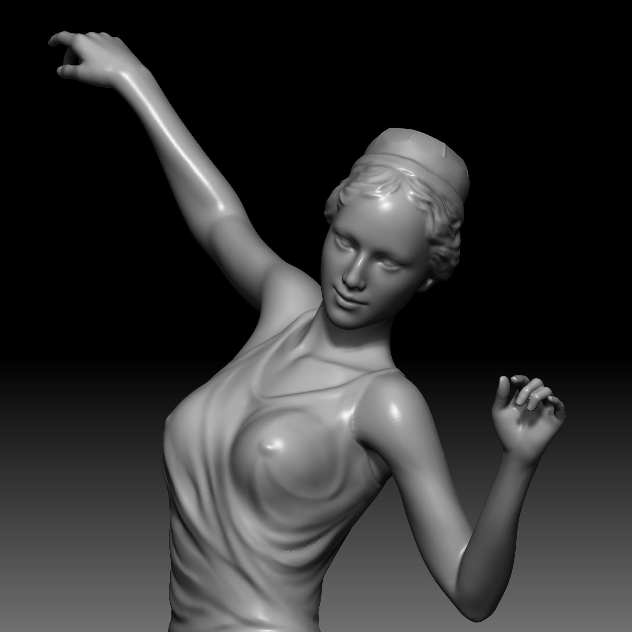 The dancer 3D print model_8