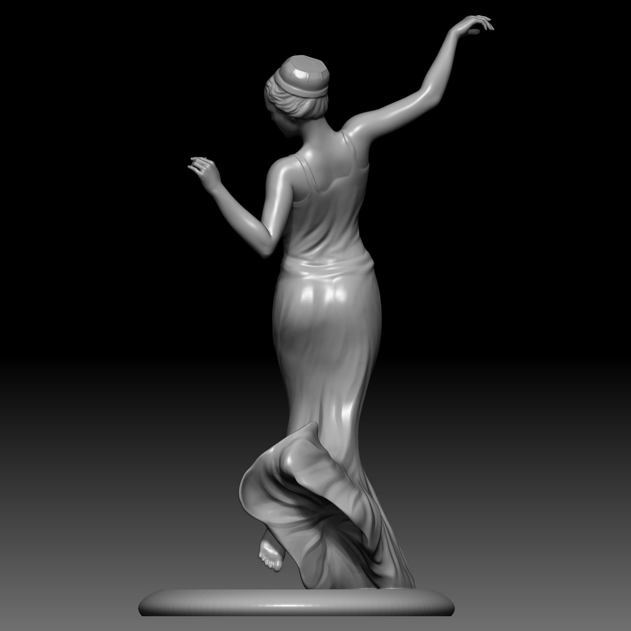 The dancer 3D print model_6