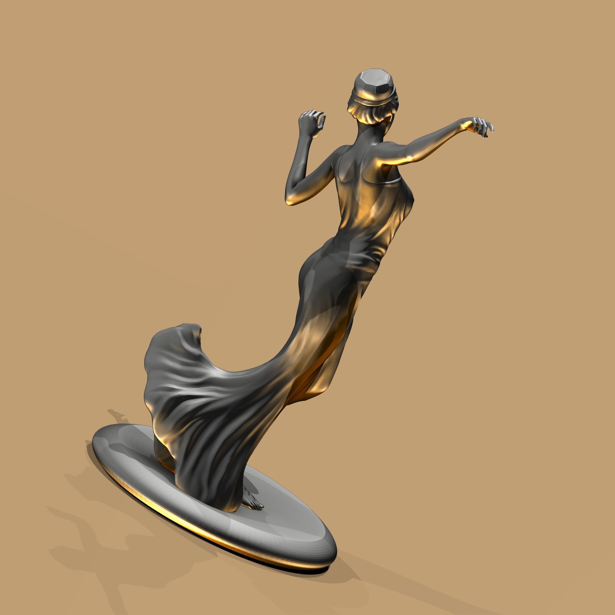 The dancer 3D print model_4