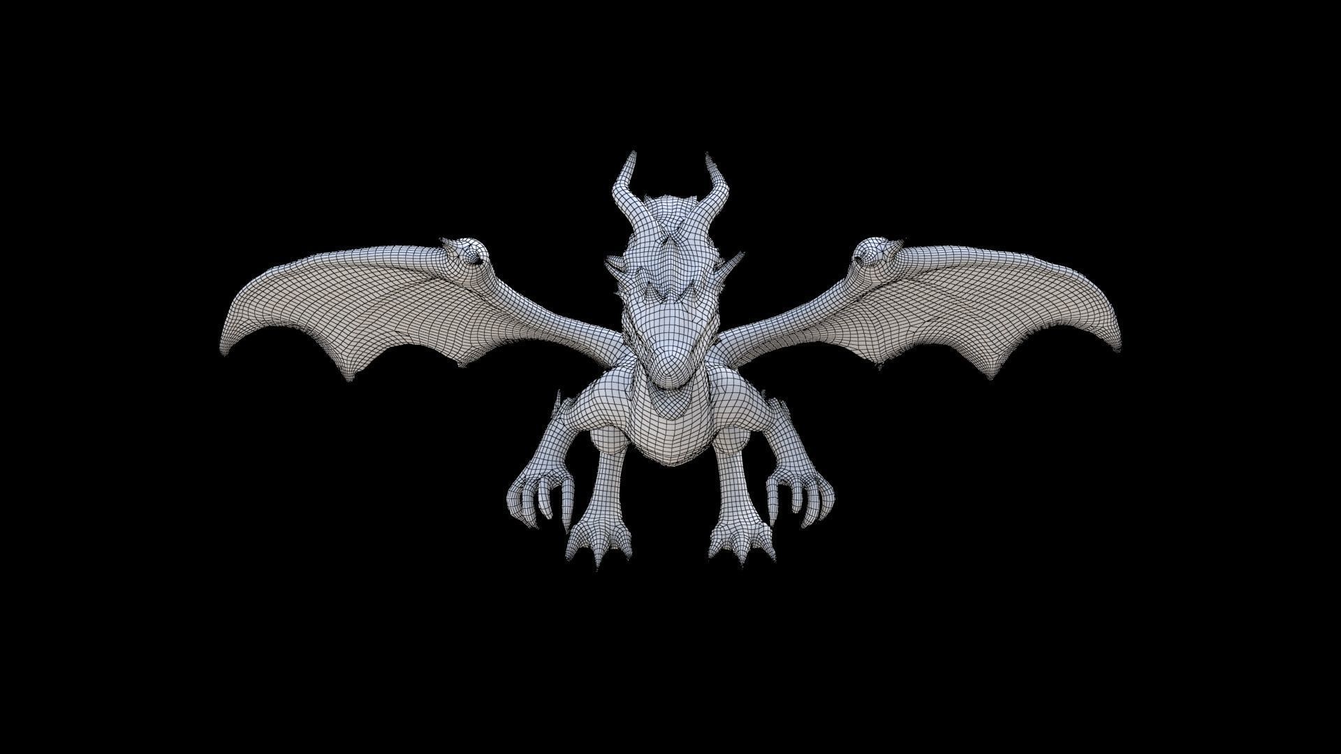 Fire Dragon Dragon 1 3D model_6