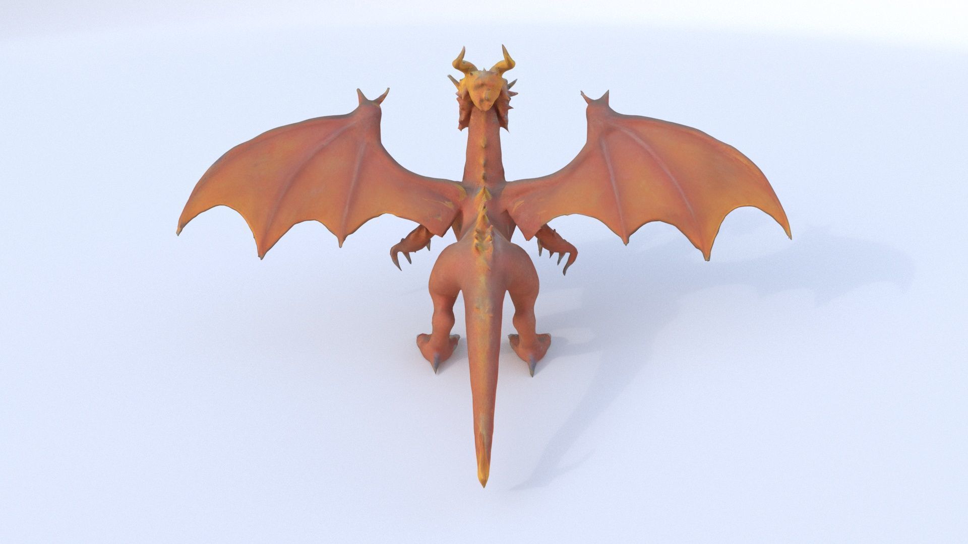 Fire Dragon Dragon 1 3D model_4
