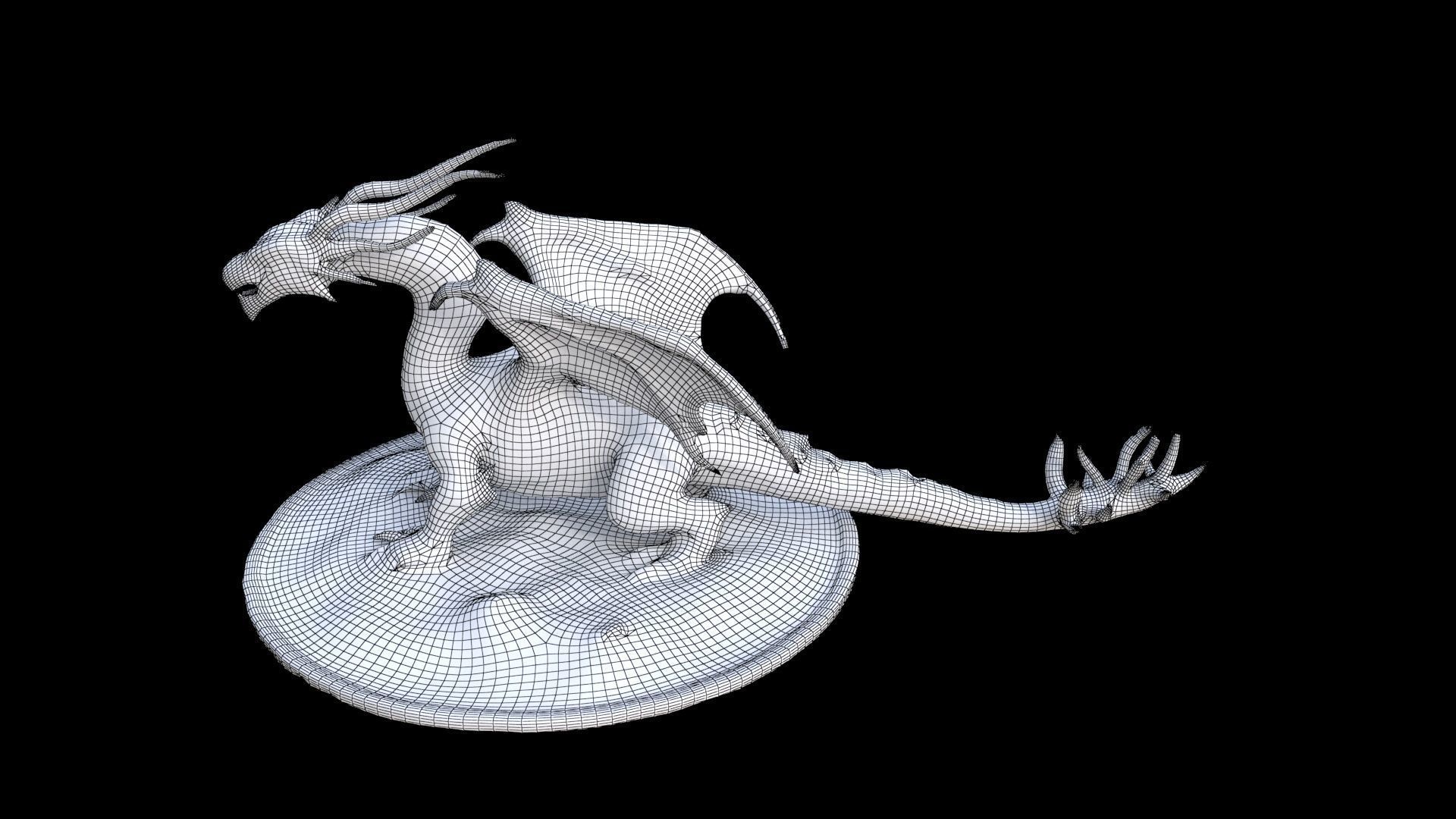 Ice Dragon Dragon 3D model_7