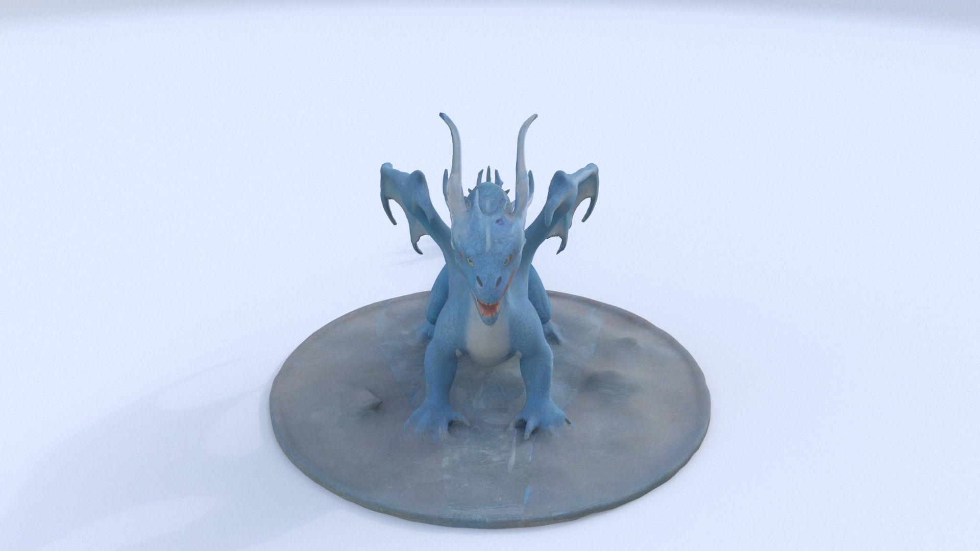 Ice Dragon Dragon 3D model_1