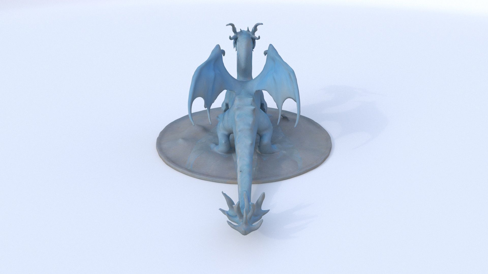 Ice Dragon Dragon 3D model_4