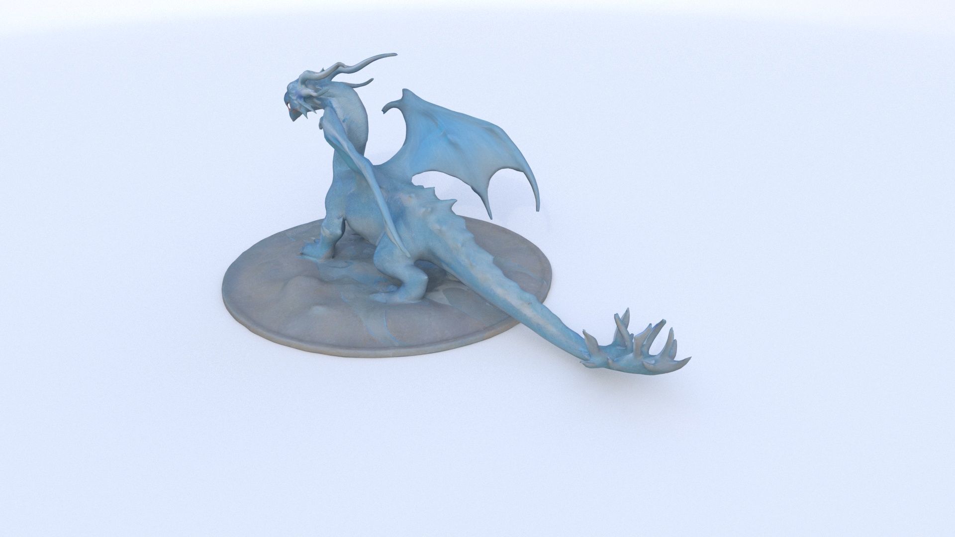 Ice Dragon Dragon 3D model_3
