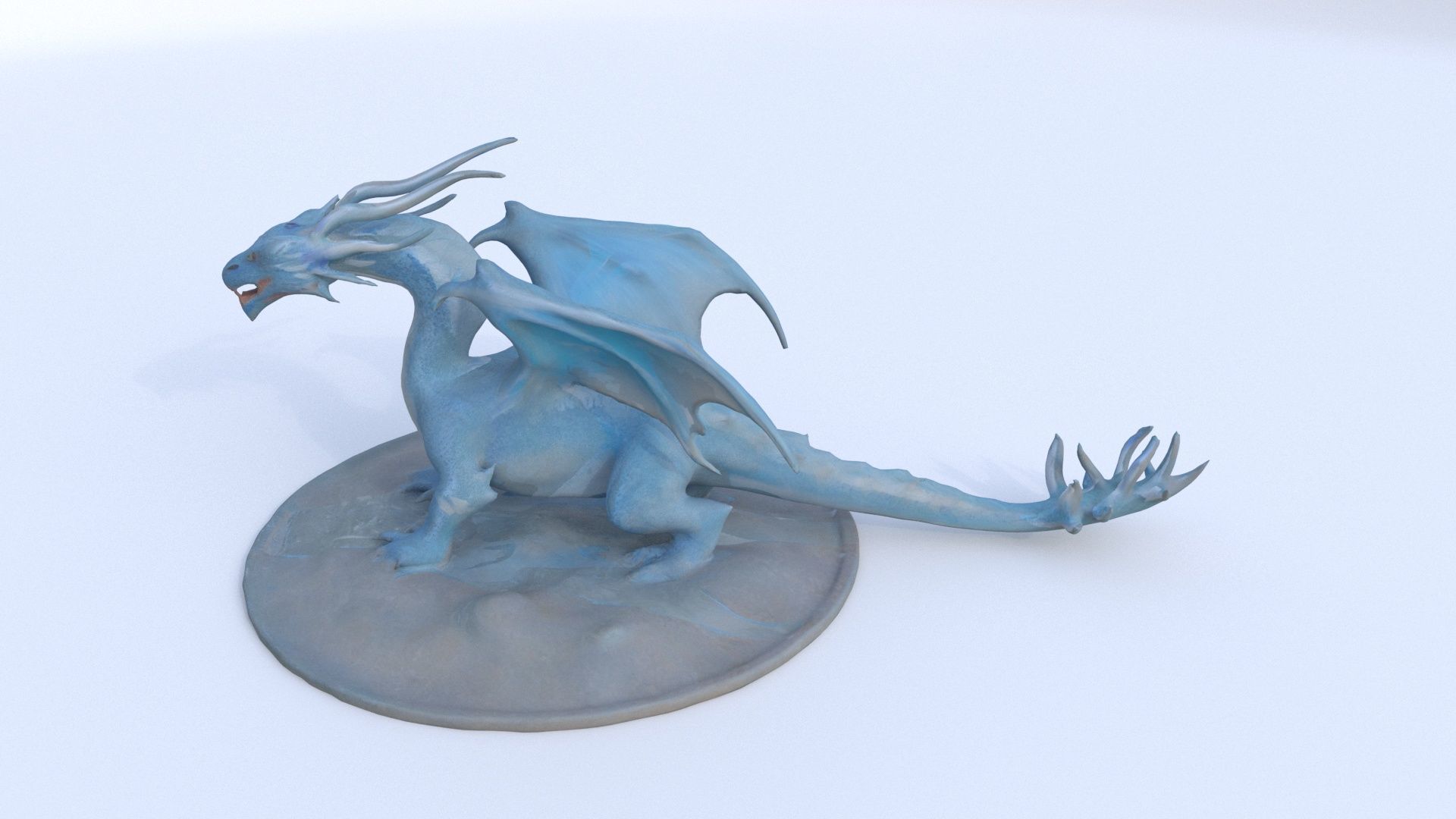 Ice Dragon Dragon 3D model_2