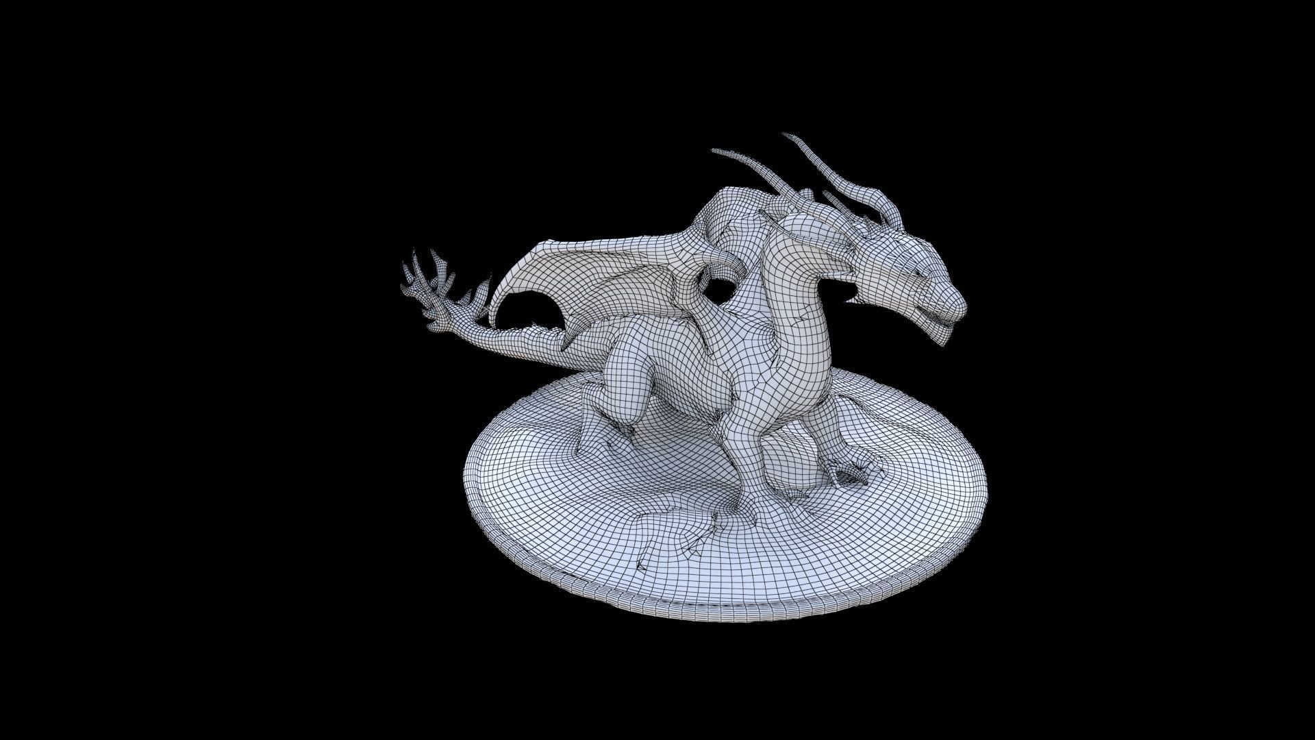 Ice Dragon Dragon 3D model_5