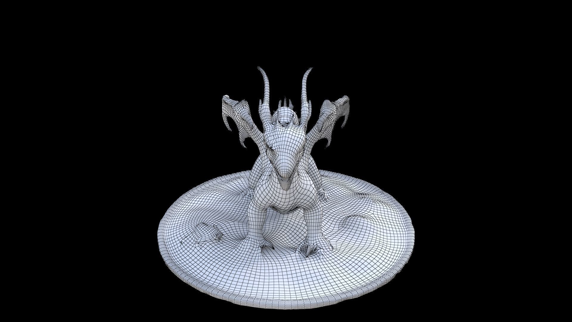 Ice Dragon Dragon 3D model_6