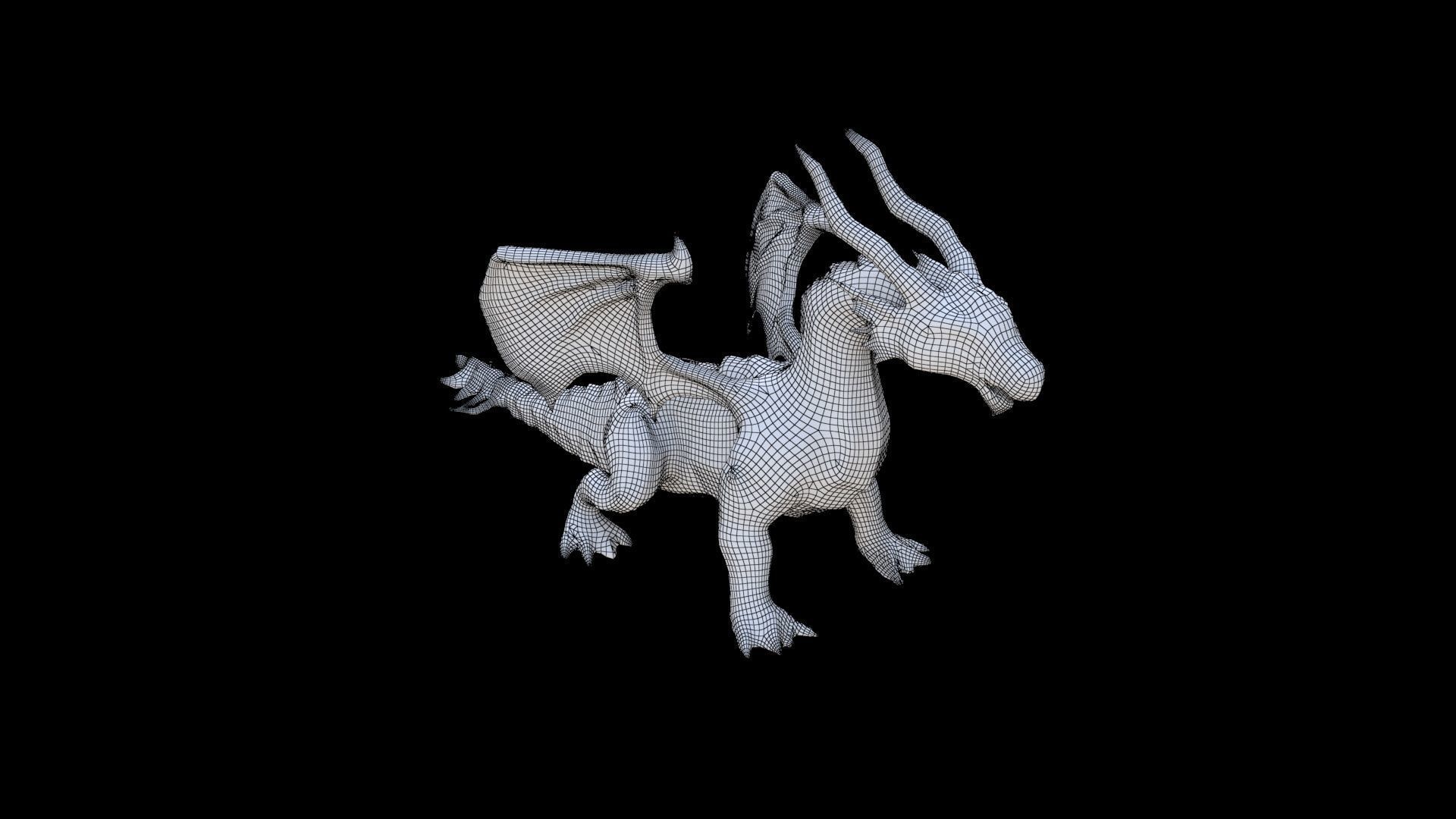 Ice Dragon Dragon 1 3D model_5