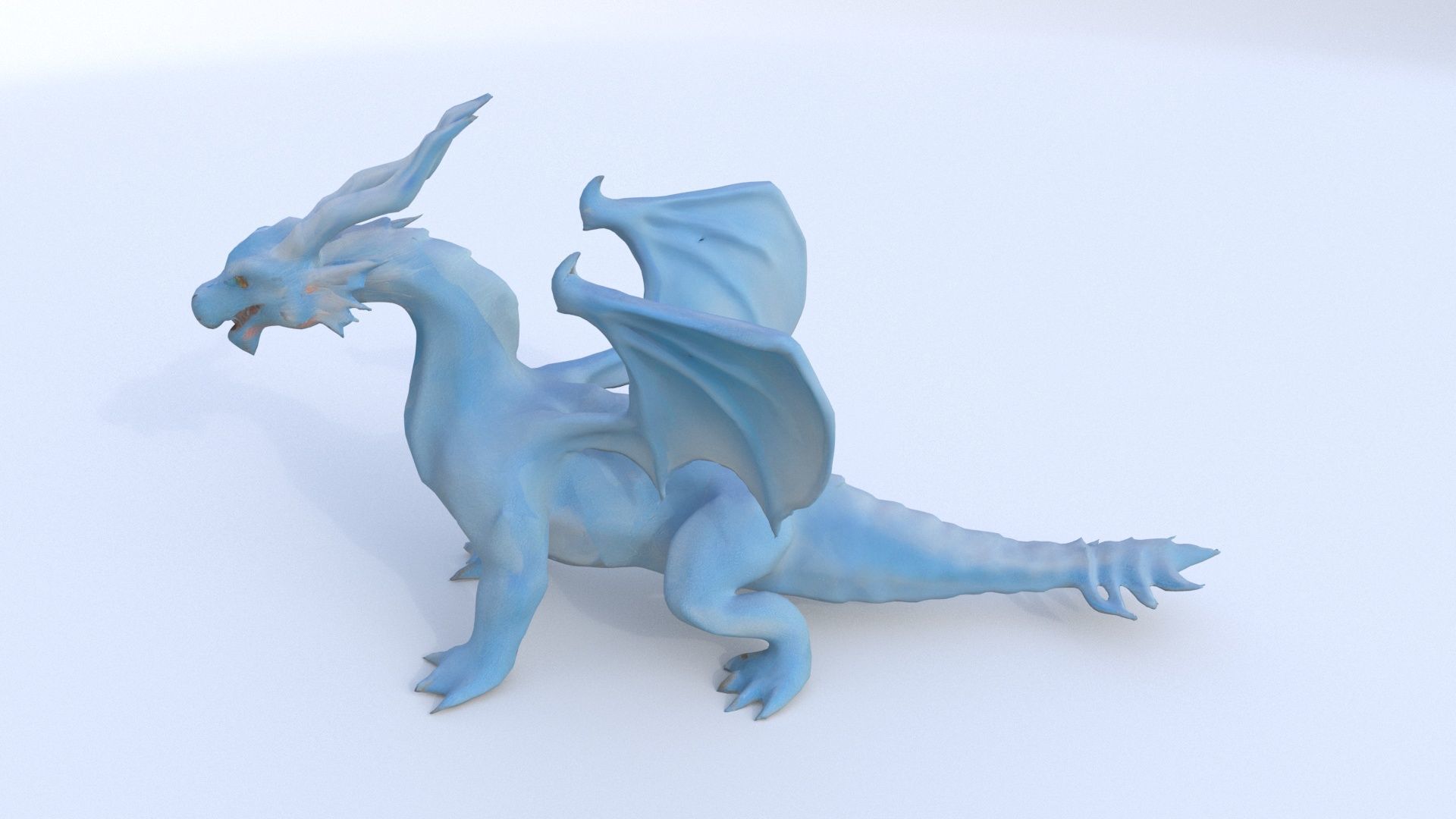 Ice Dragon Dragon 1 3D model_2