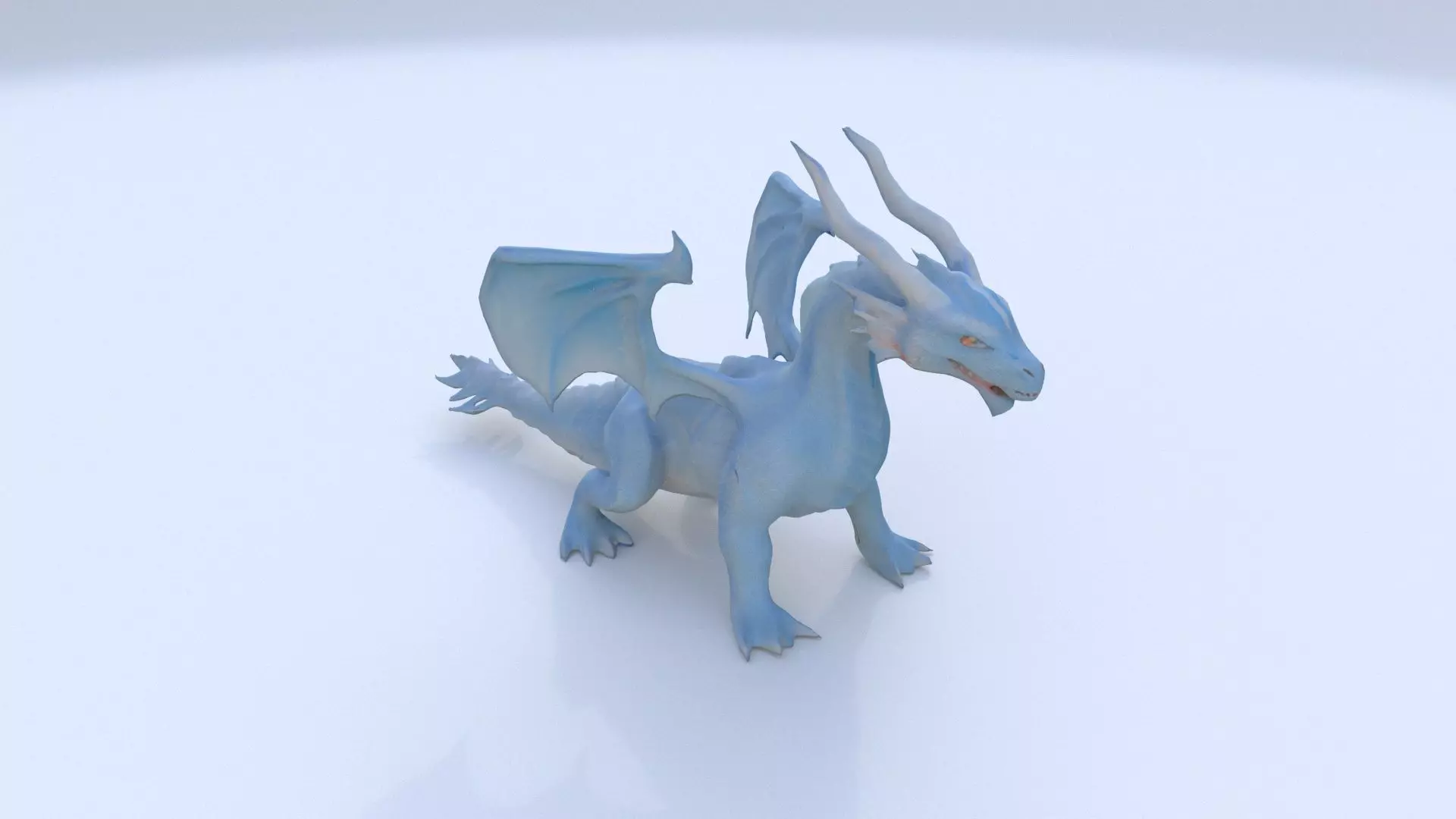 Ice Dragon Dragon 1 3D model_0
