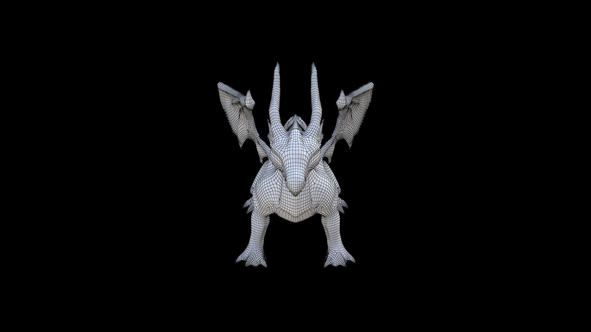 Ice Dragon Dragon 1 3D model_6