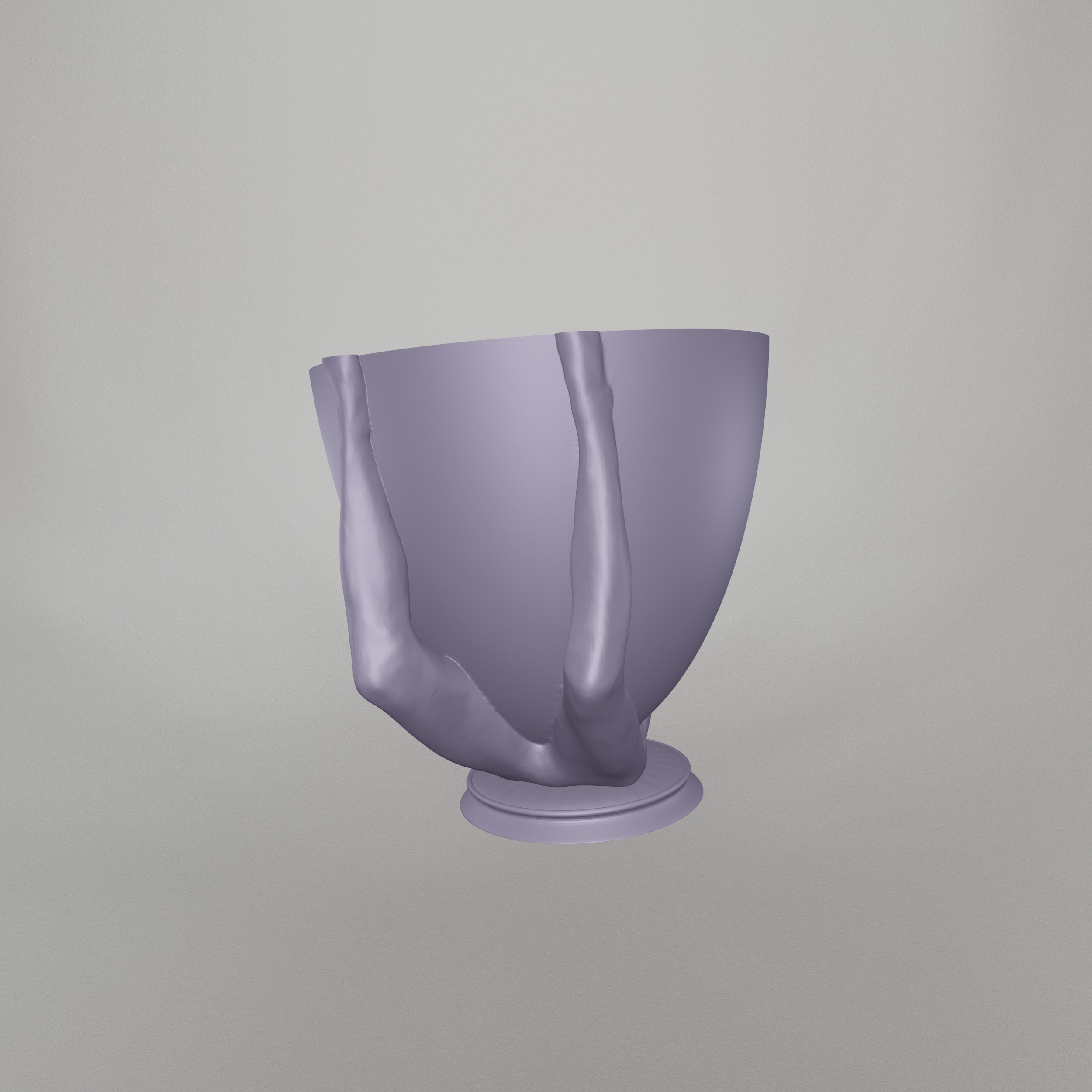Yoga Girl Planter Cup STL File - 121 3D print model_10