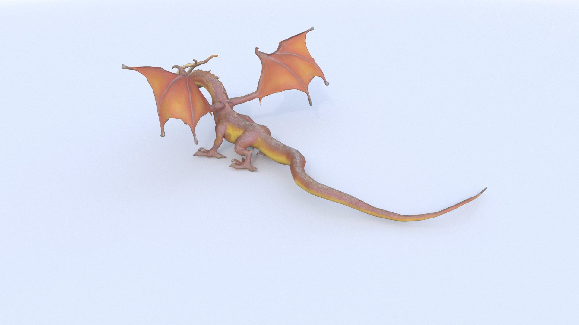 Lindworm Dragon 3D model_3