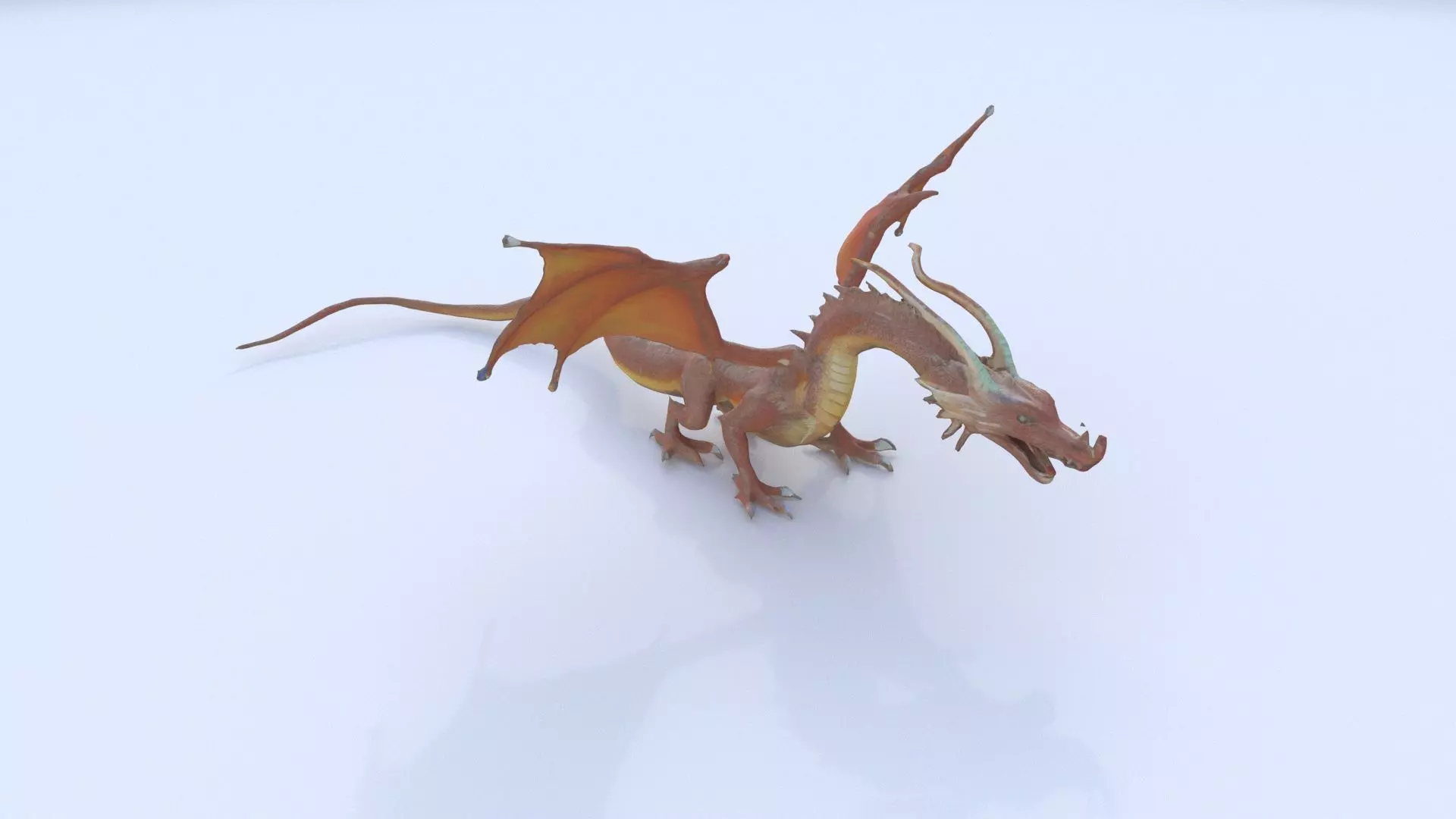 Lindworm Dragon 3D model_0