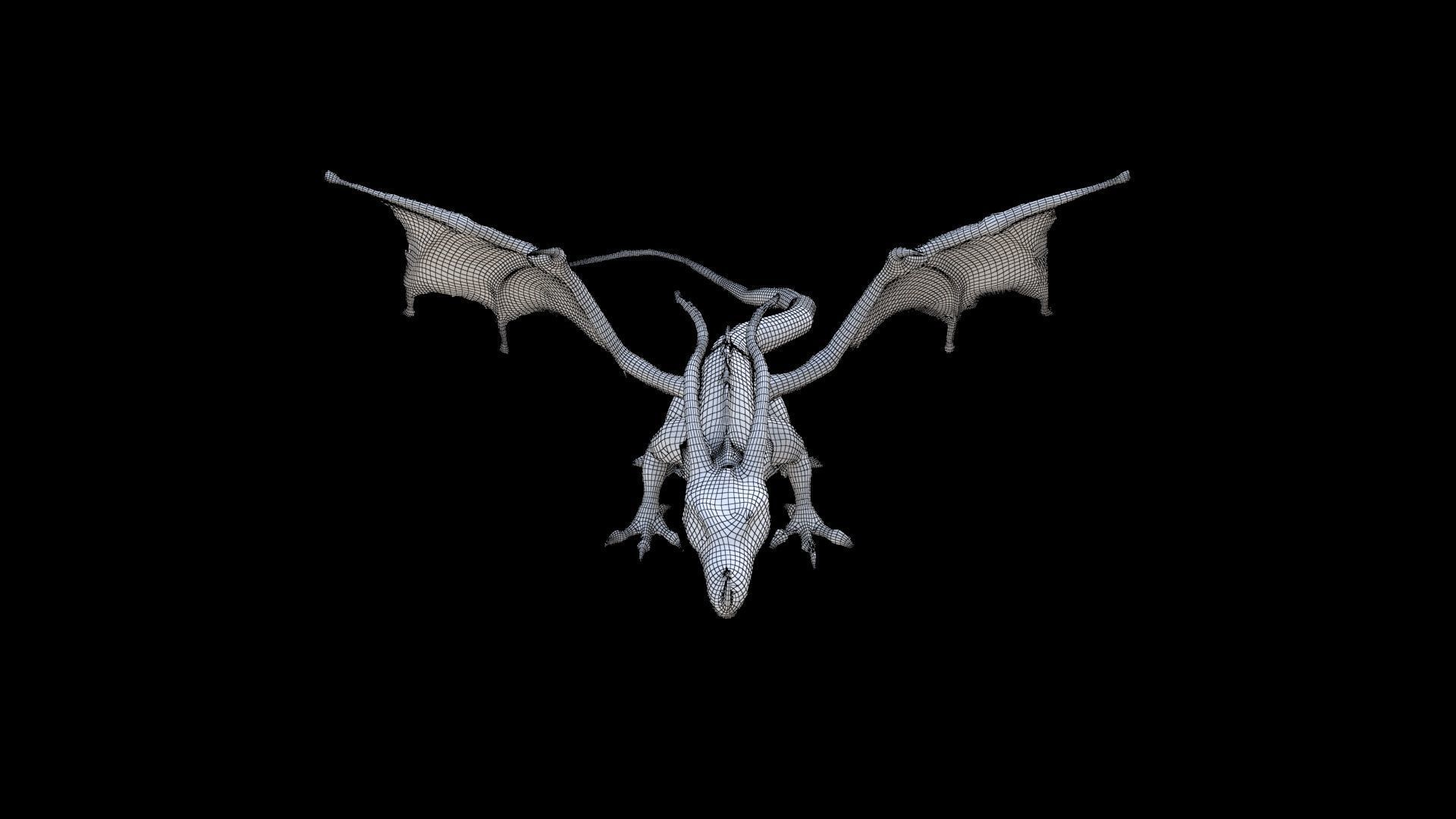 Lindworm Dragon 3D model_6