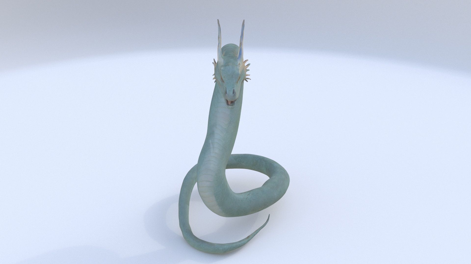 Sea Serpent Dragon 3D model_1